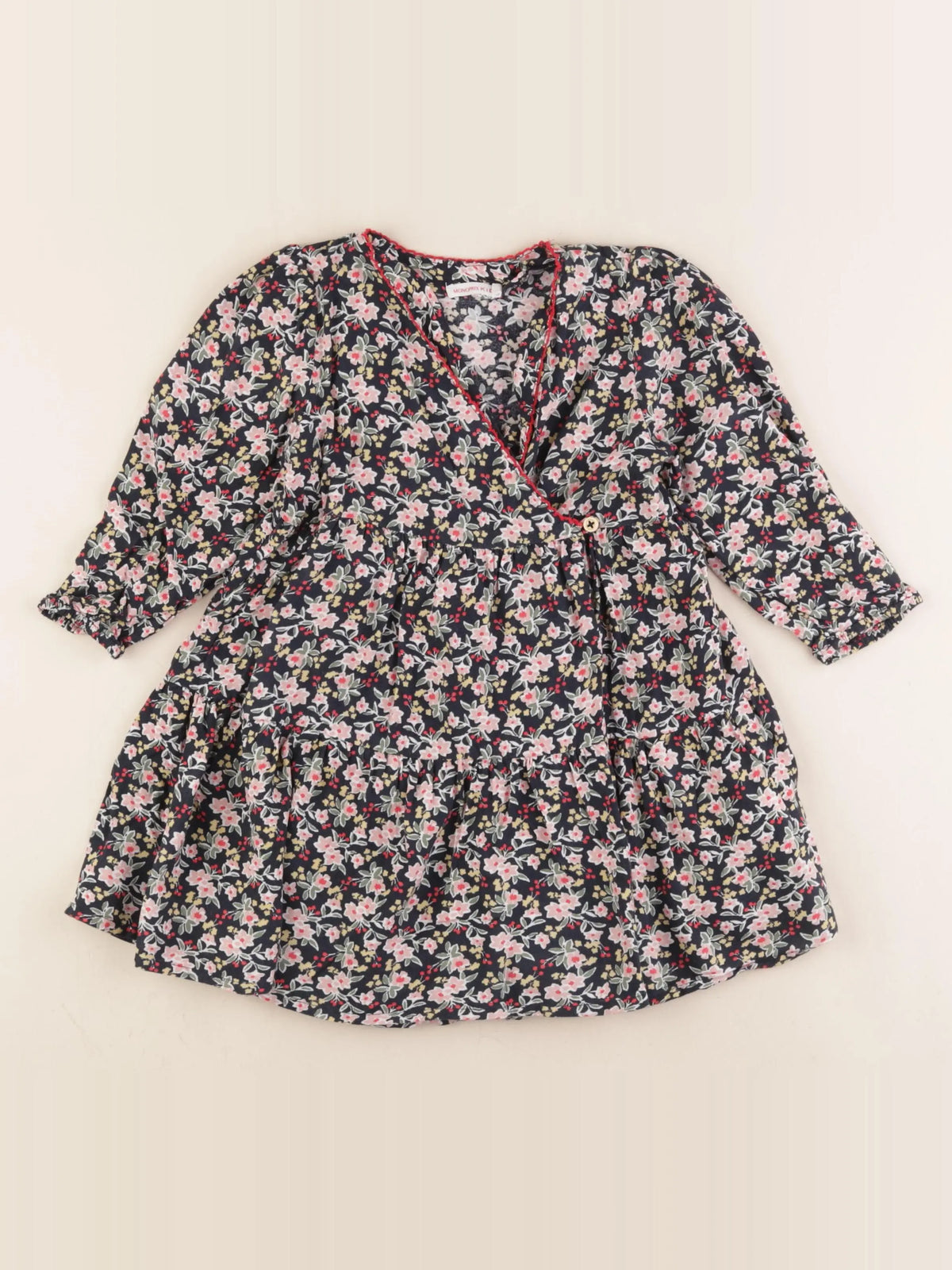 Monoprix - robe bleu - 3 ans