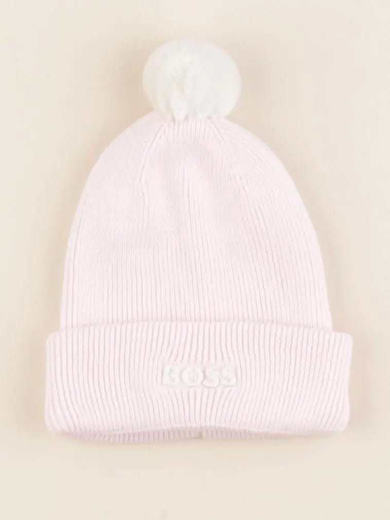 Hugo Boss - bonnet rose - 6/12 mois