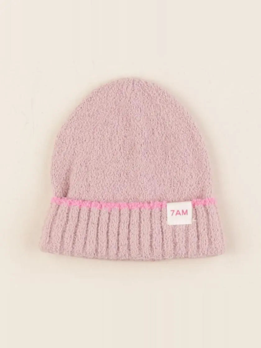 7 AM - bonnet rose - 0/6 mois