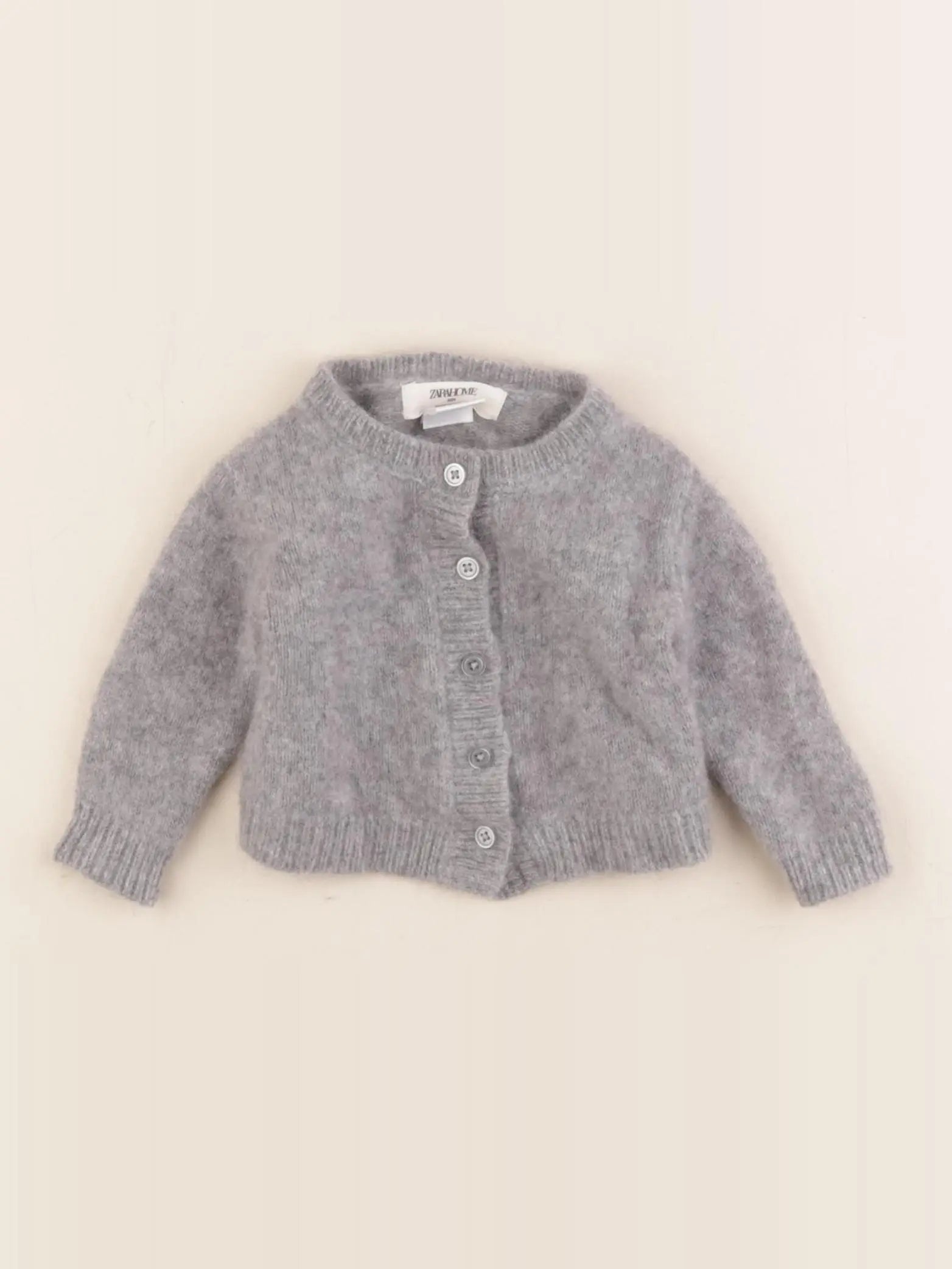 Zara - gilet gris - 1/3 mois