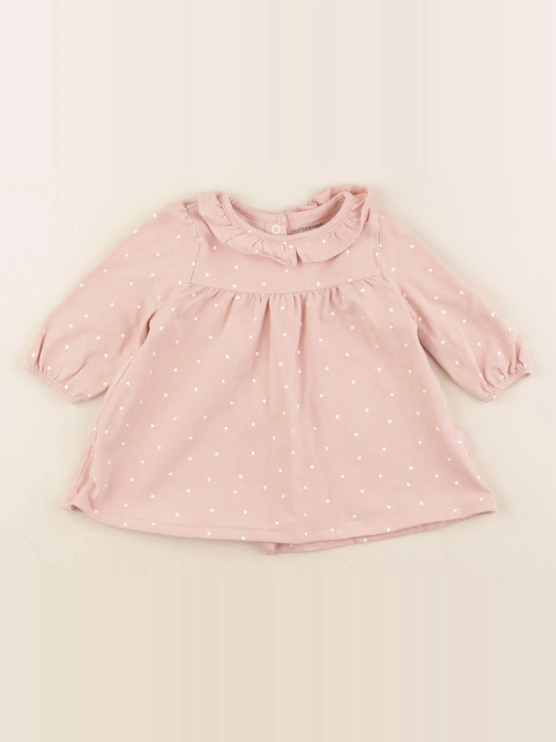 Vertbaudet - robe rose - 3 mois