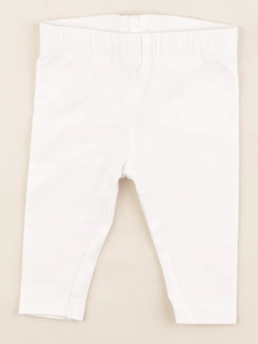 Vertbaudet - legging blanc - 3 mois