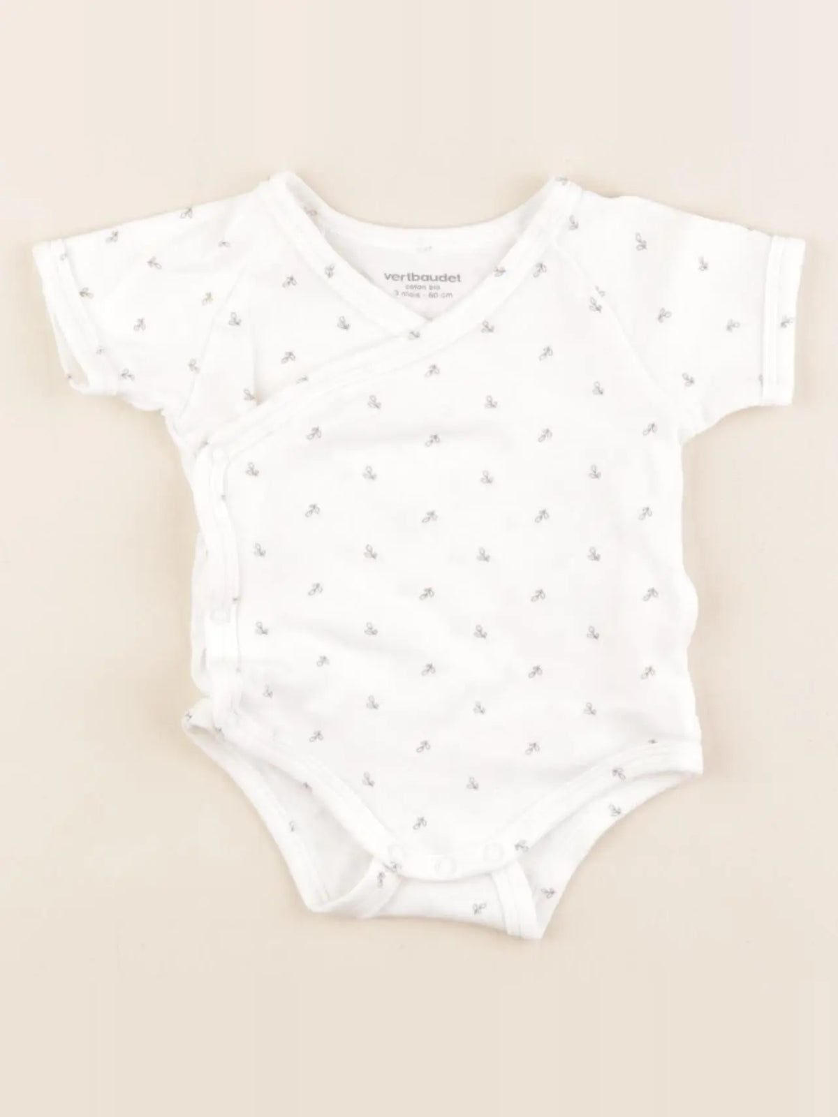Vertbaudet - body blanc - 3 mois