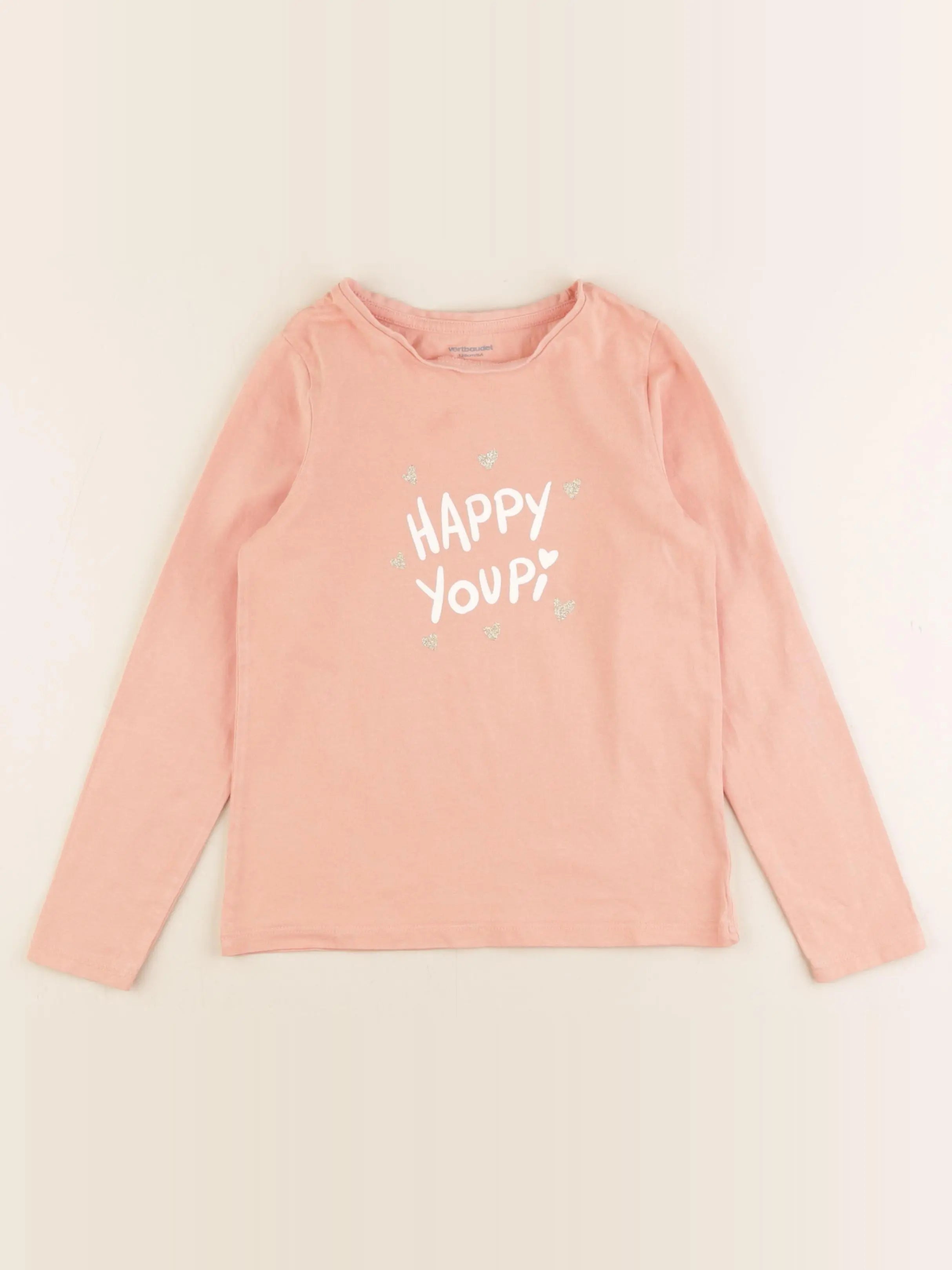 Vertbaudet - tee-shirt rose - 8 ans
