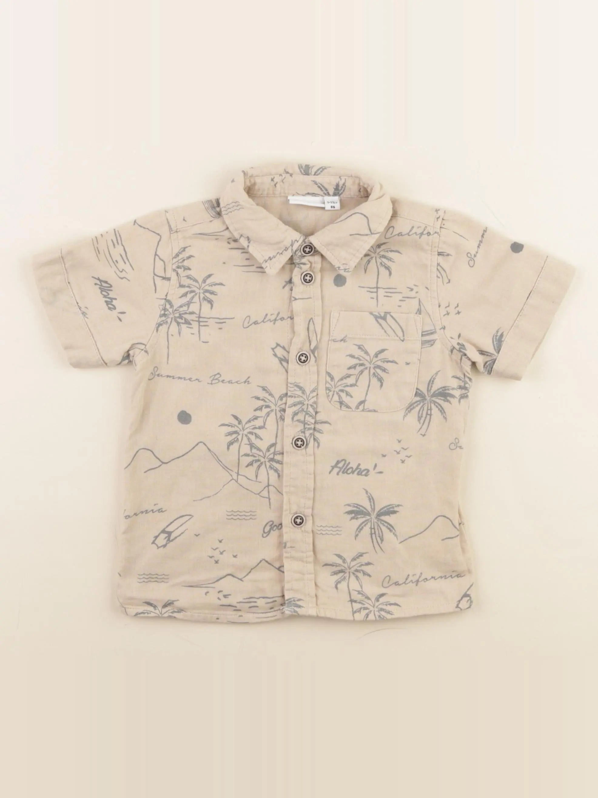 Name it - chemise marron - 12/18 mois