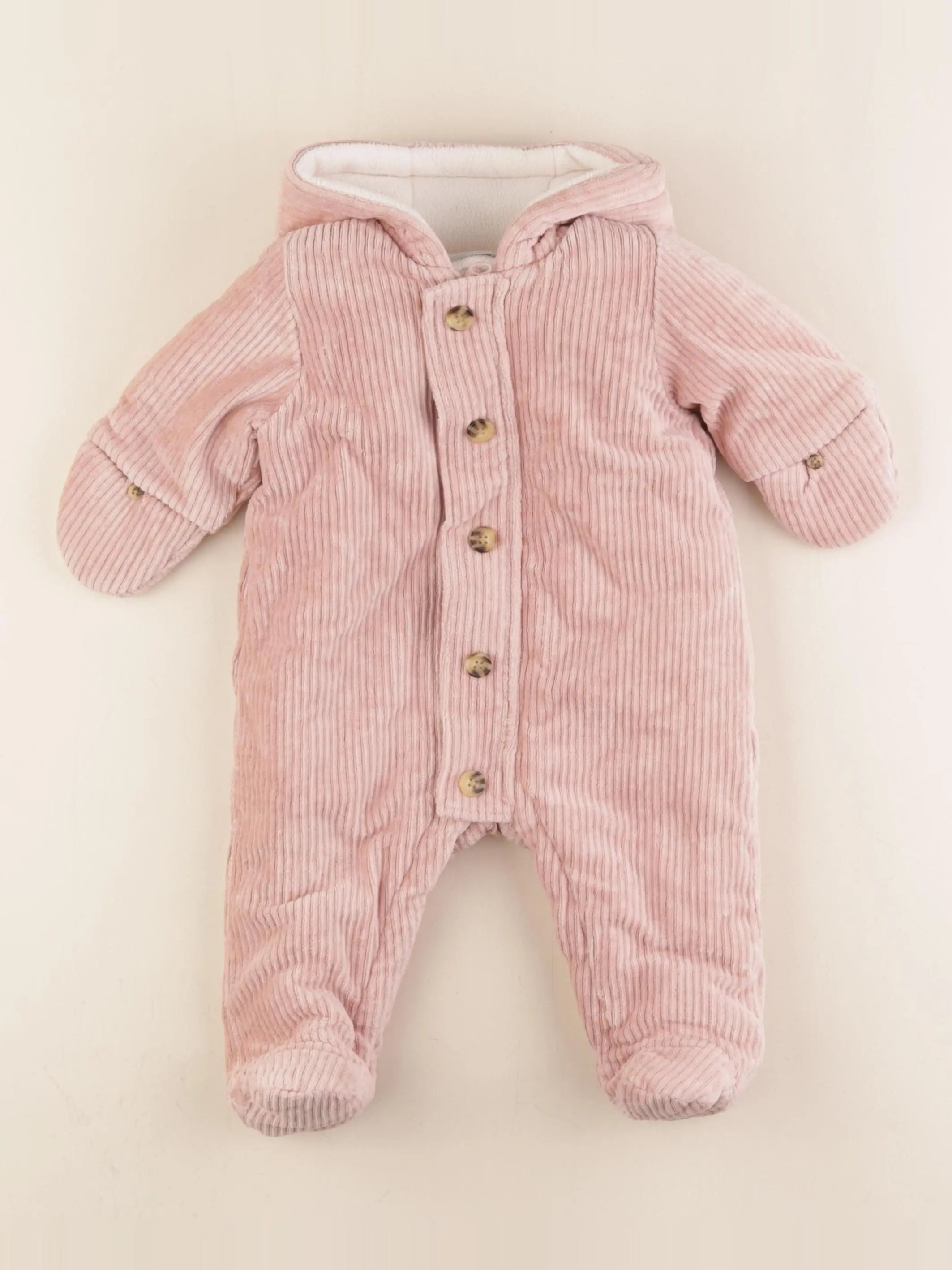 Boutchou - combi-pilote rose - 3 mois