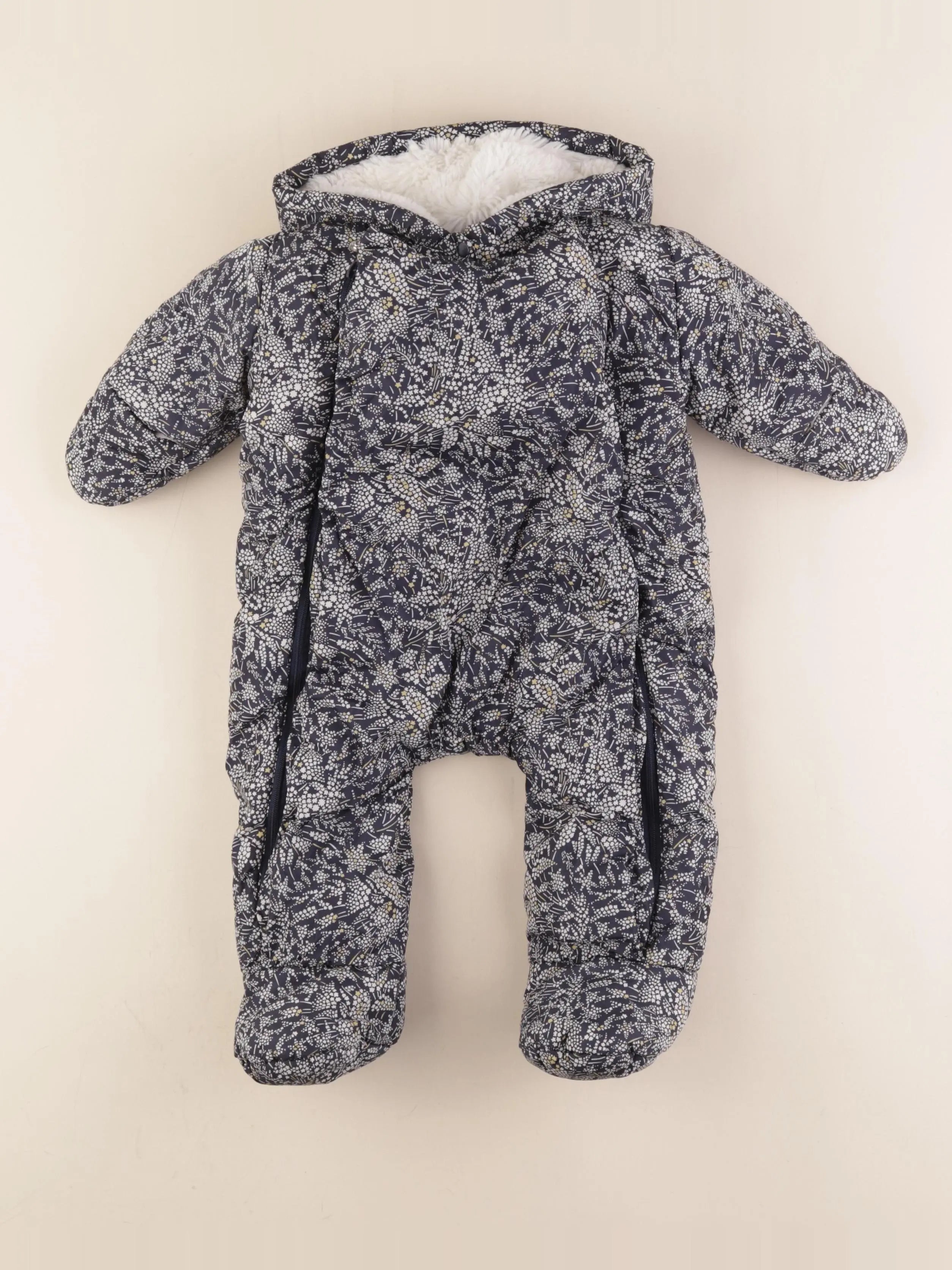 Jacadi - combi-pilote bleu, blanc - 6 mois