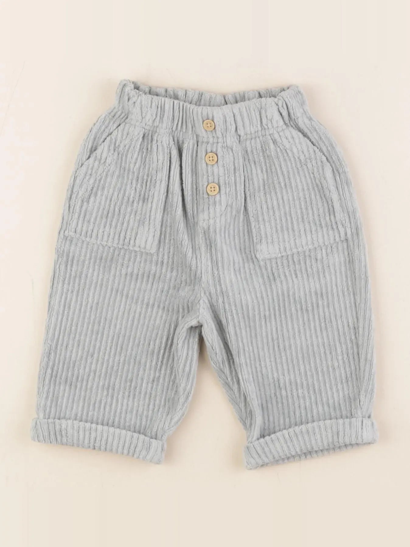 Vertbaudet - pantalon vert - 3 mois