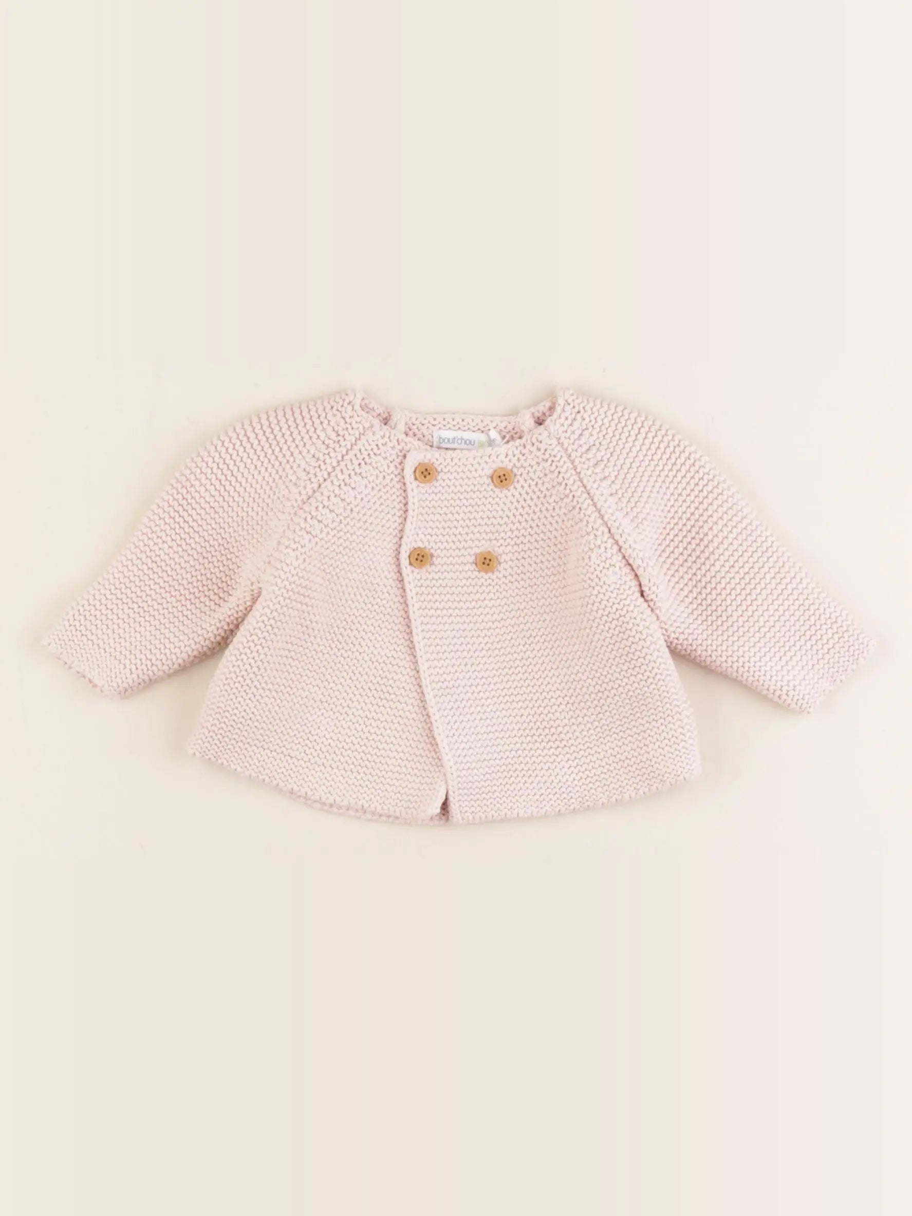 Boutchou - gilet rose - 1 mois