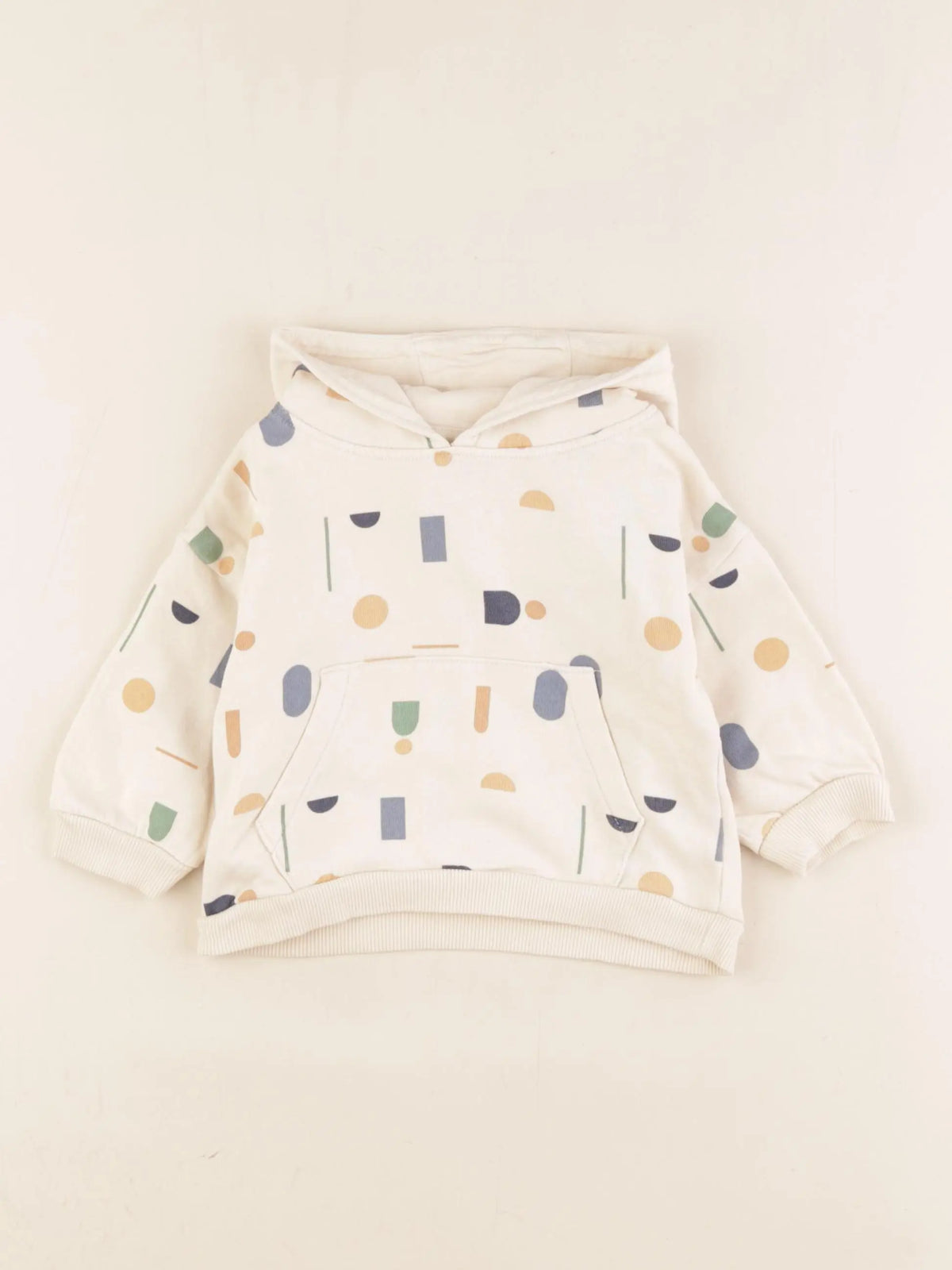 Vertbaudet - sweat beige - 9 mois