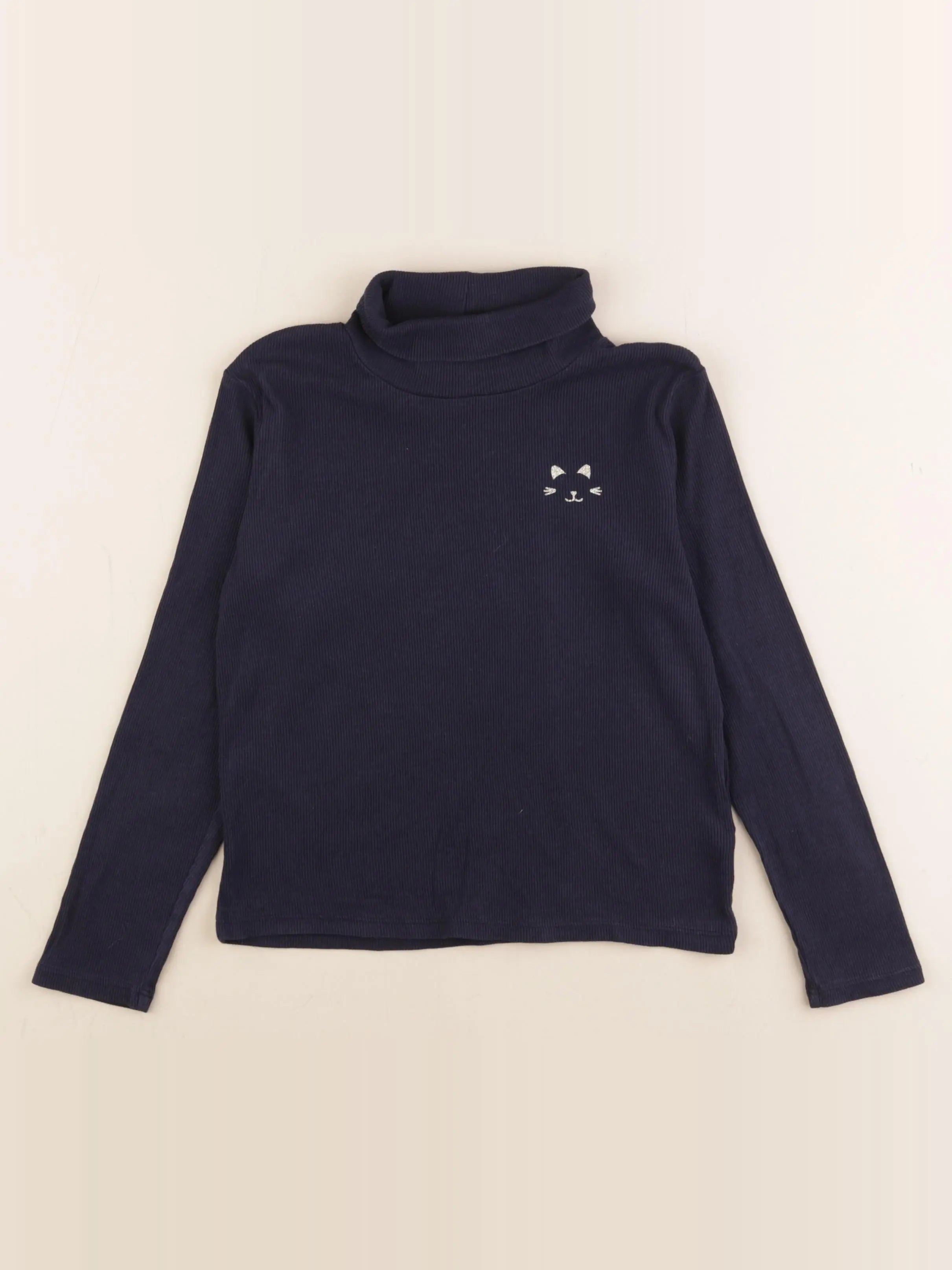 Vertbaudet - sous-pull bleu - 8 ans