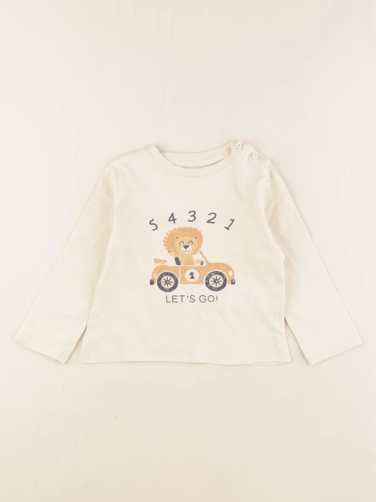 Vertbaudet - tee-shirt beige - 18 mois