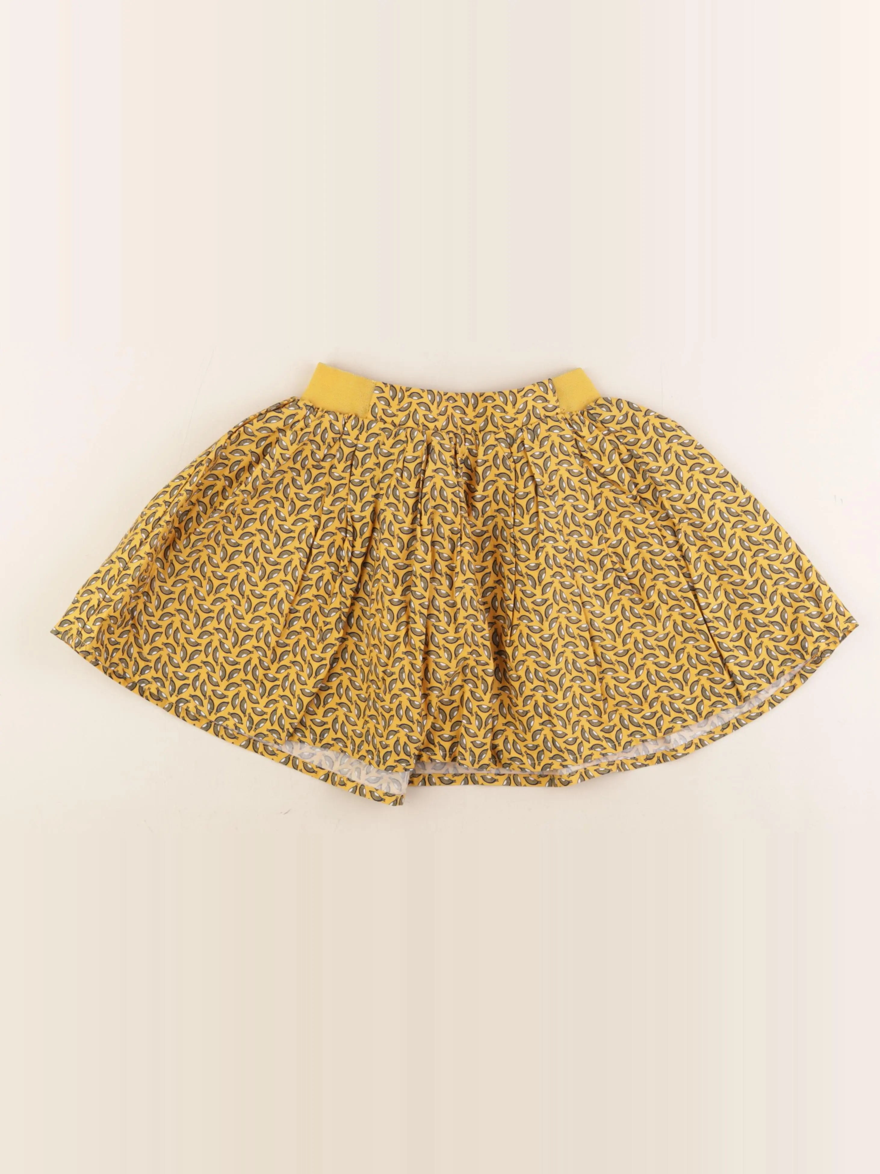 Okaidi - jupe jaune, bleu - 8 ans
