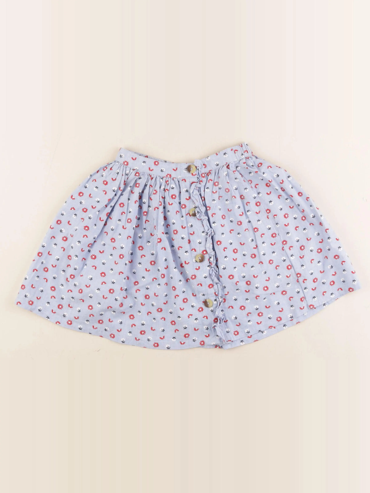 Monoprix - jupe bleu, rouge - 6 ans