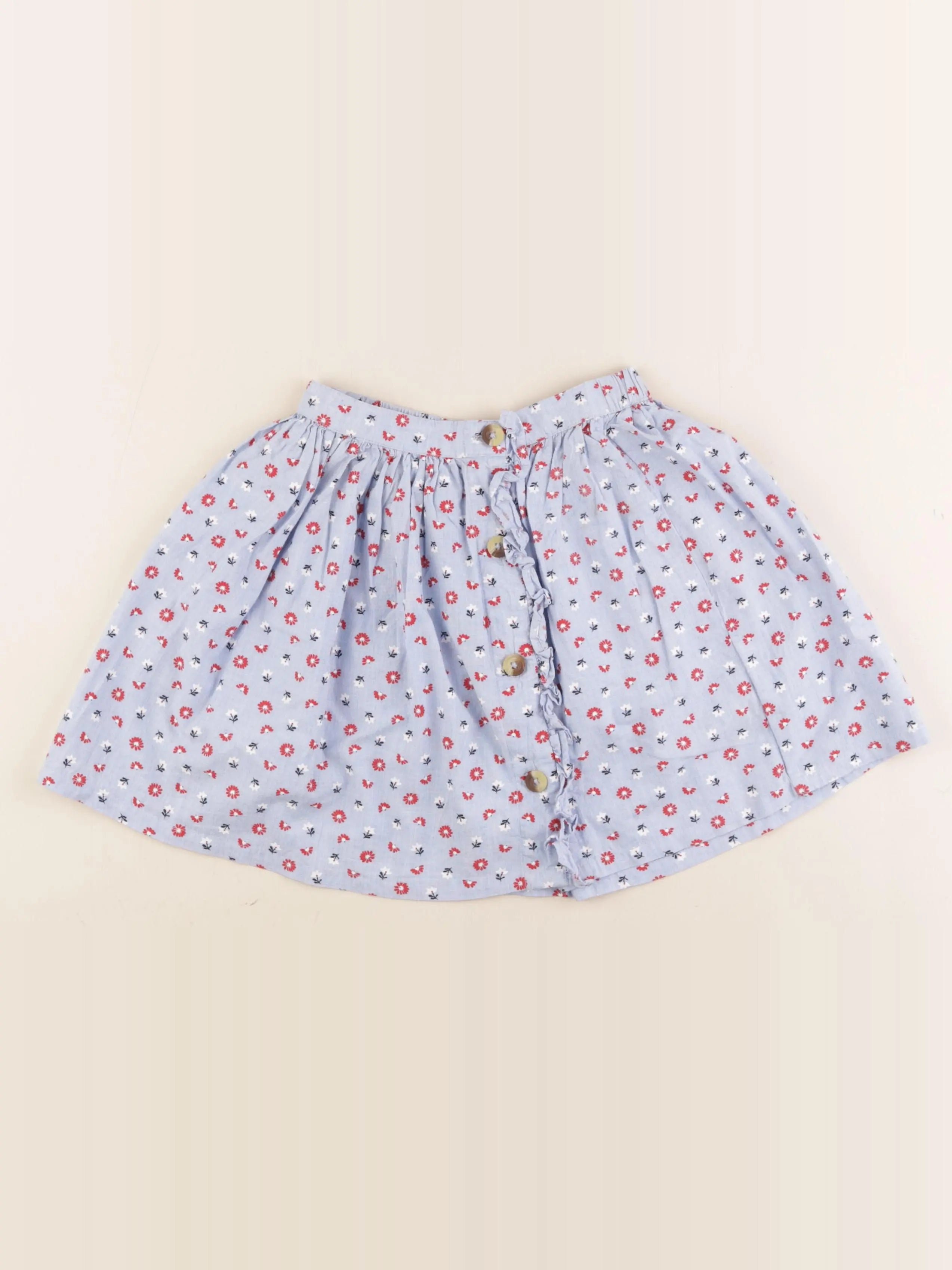 Monoprix - jupe bleu, rouge - 6 ans