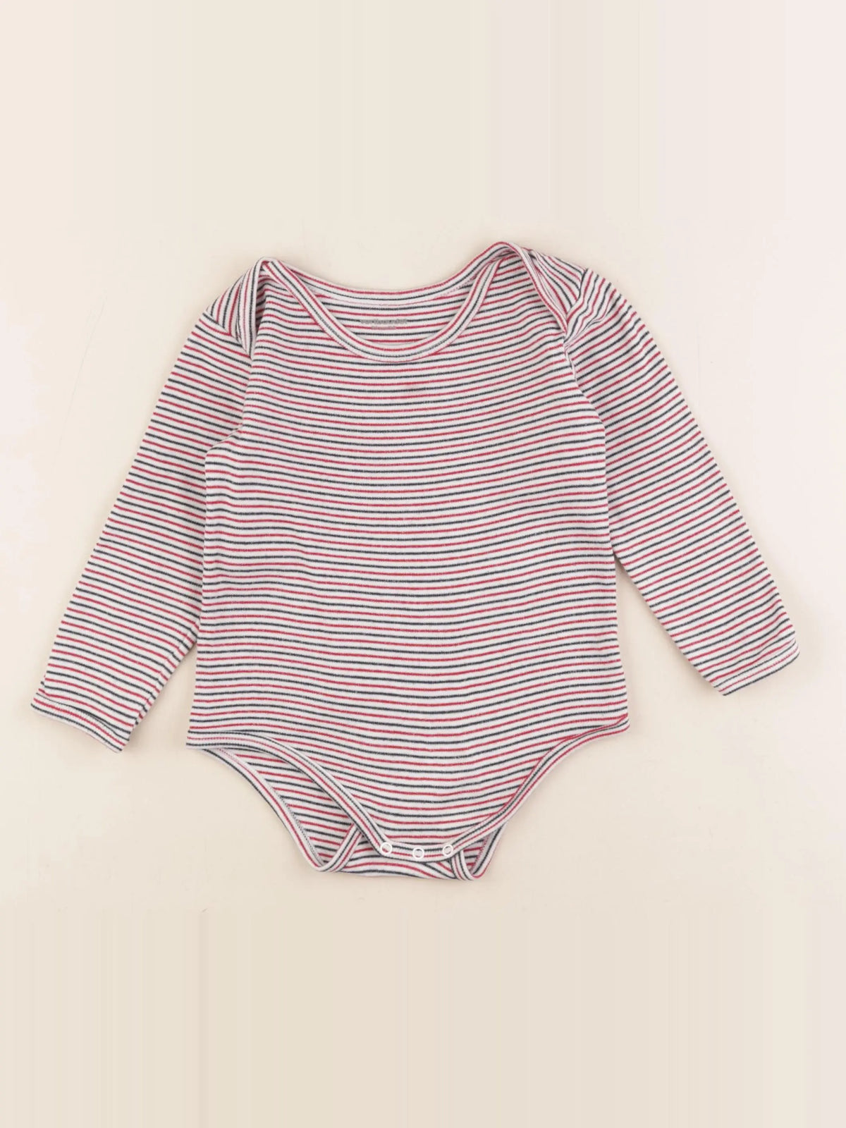 Vertbaudet - body blanc, bleu, rouge - 3 ans