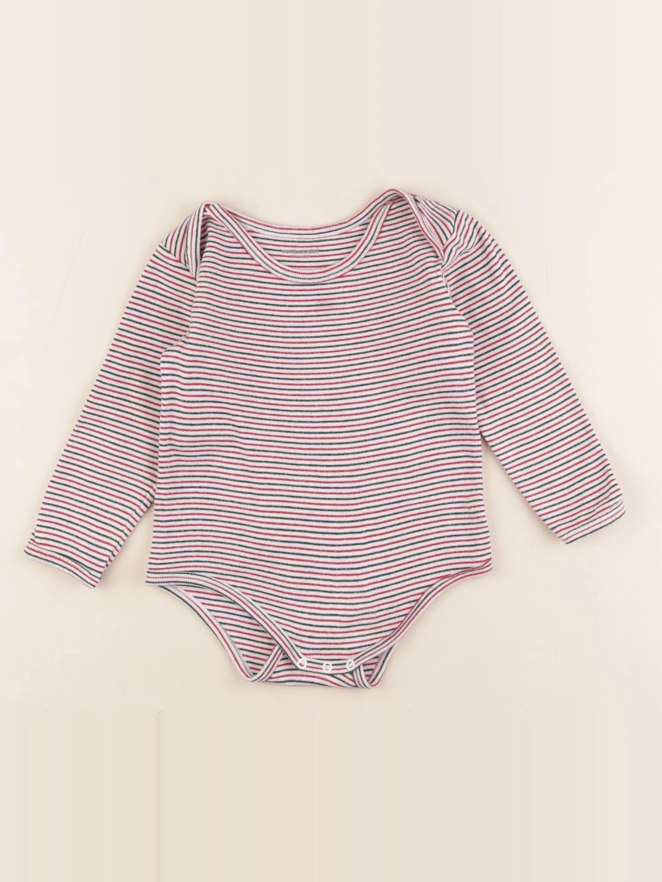 Vertbaudet - body blanc, bleu, rouge - 3 ans