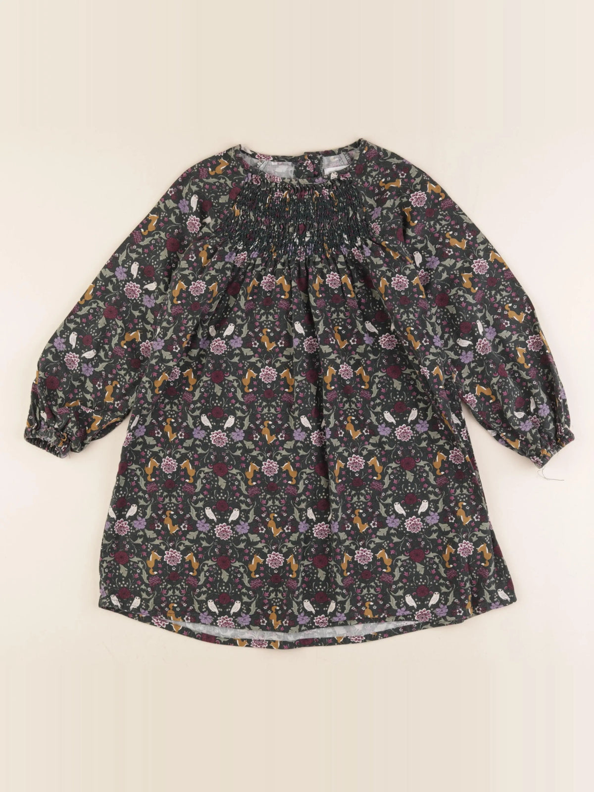 Vertbaudet - robe multicolore - 7 ans