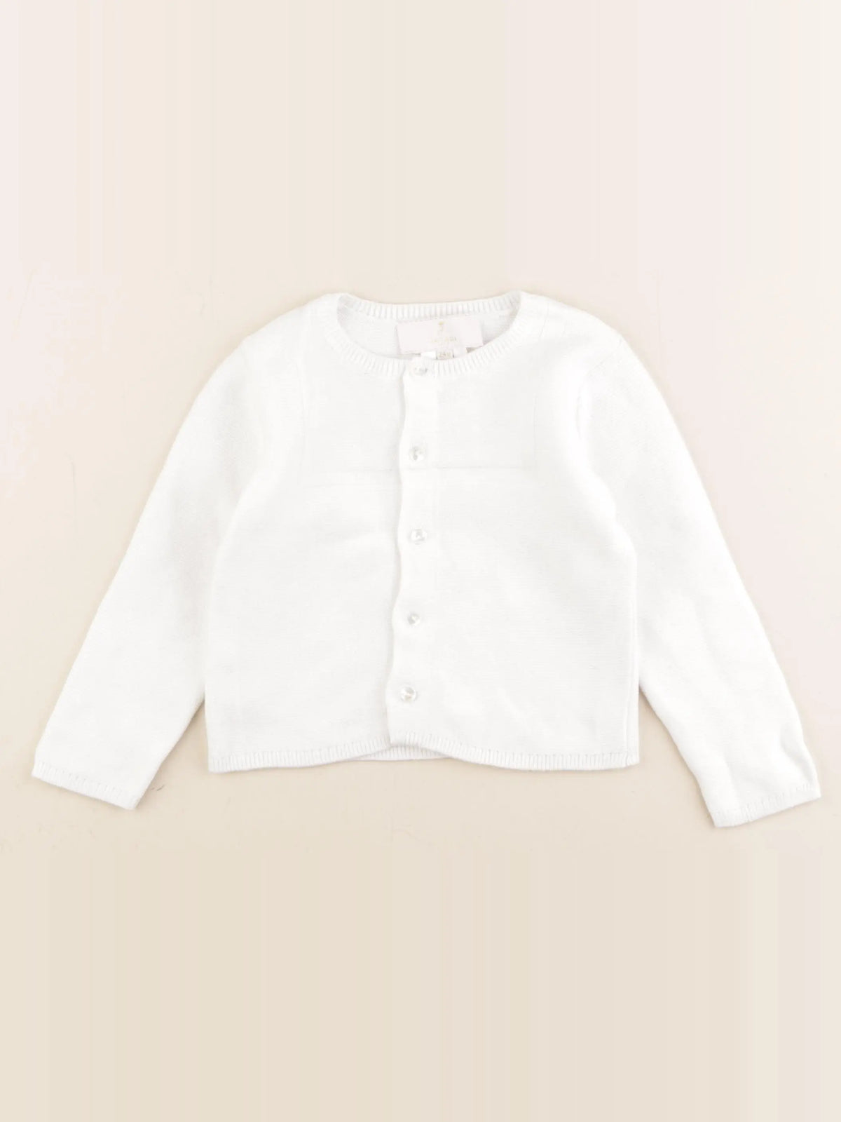 Jacadi - gilet blanc - 24 mois