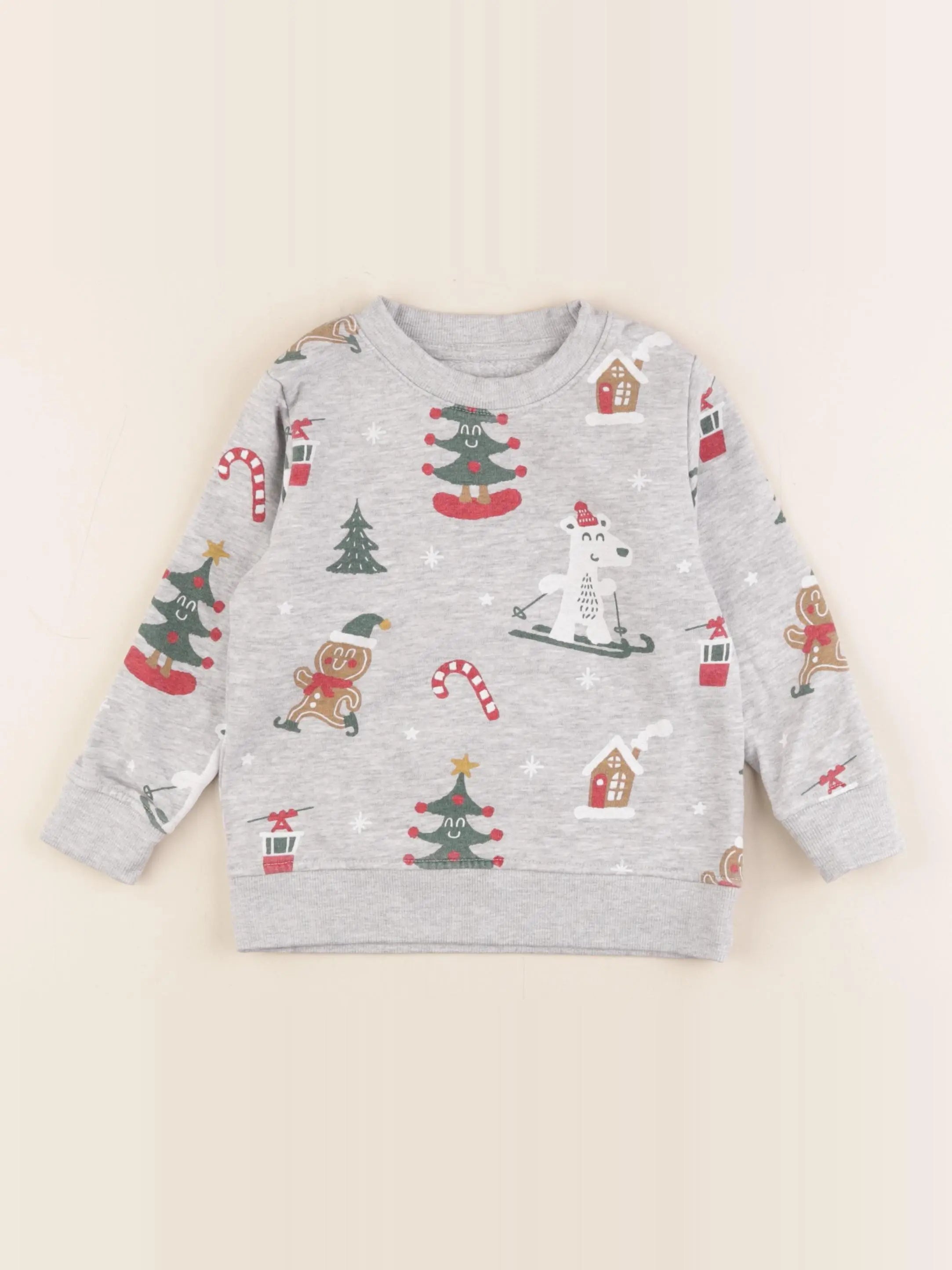 Vertbaudet - sweat gris - 3 ans