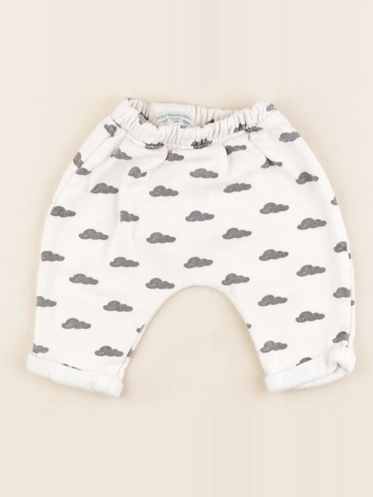 Vertbaudet - sarouel blanc - 3 mois