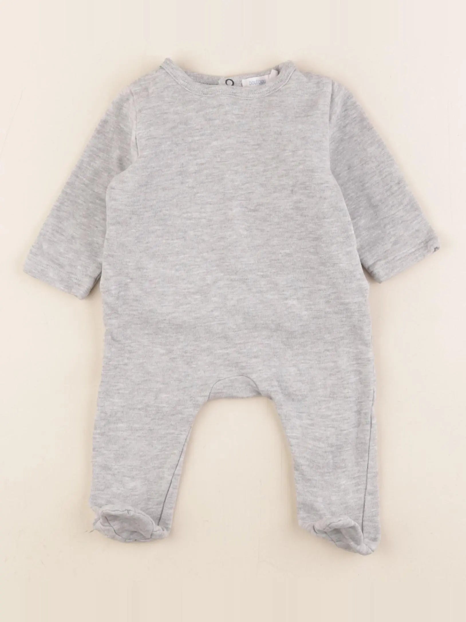 Boutchou - pyjama coton gris - 3 mois