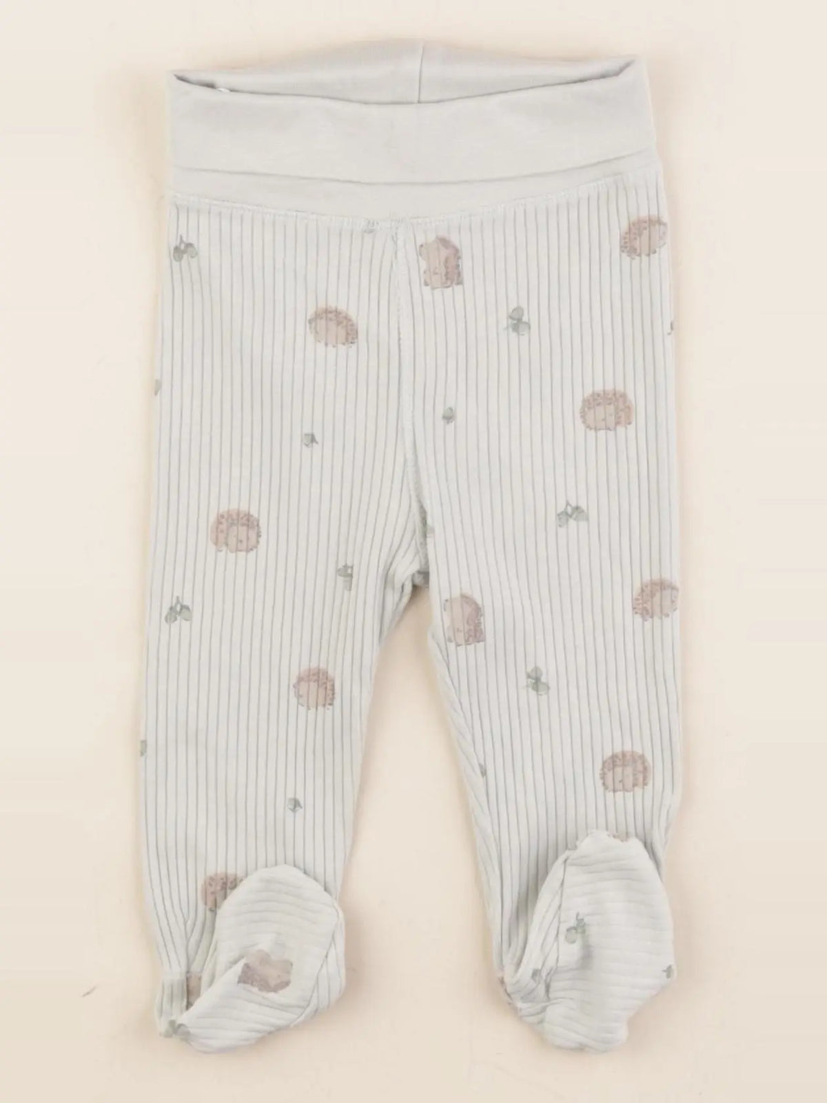 H&M - legging vert - 2/4 mois