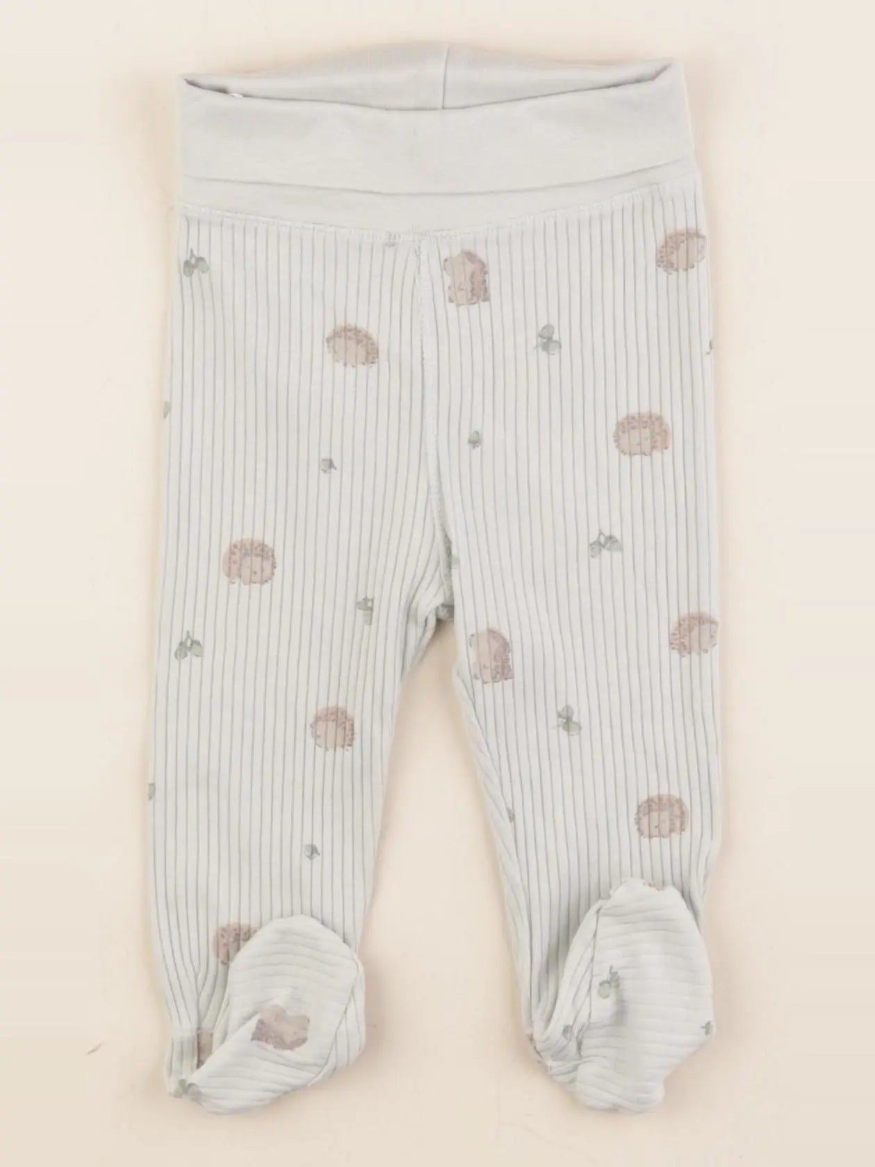 H&M - legging vert - 2/4 mois