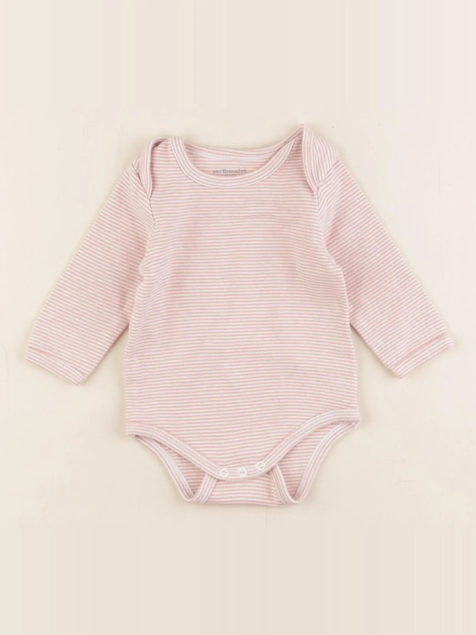 Vertbaudet - body rose - 6 mois