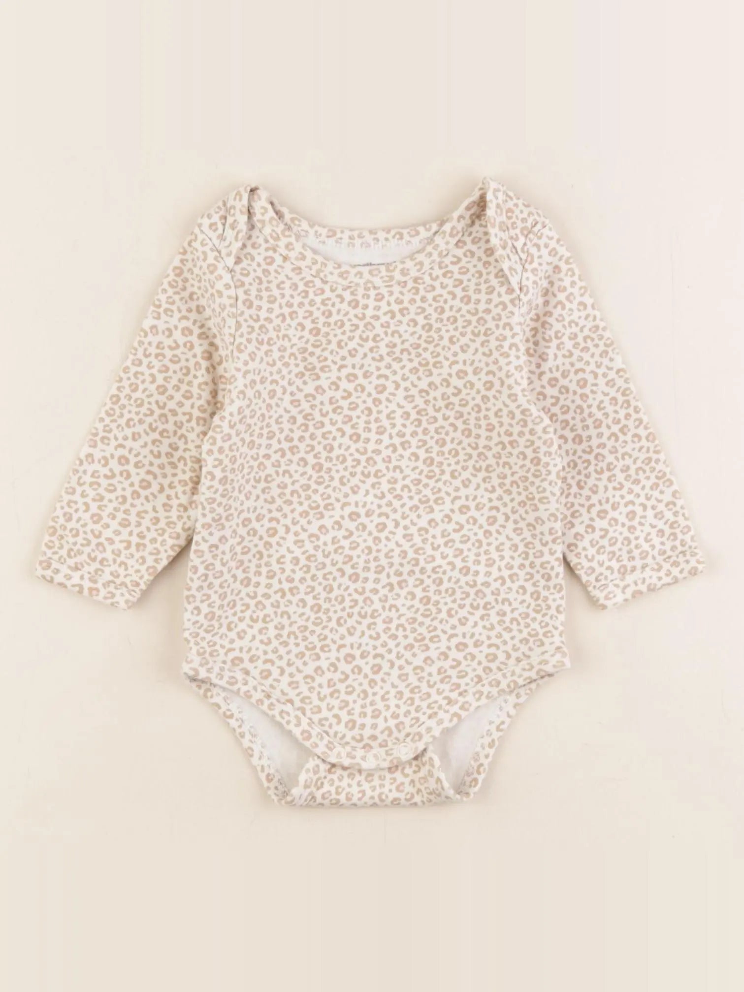 Vertbaudet - body rose, beige - 6 mois