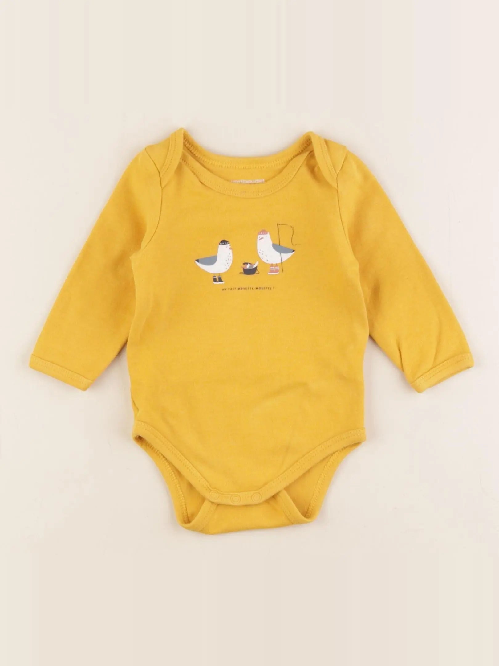 Vertbaudet - body jaune - 6 mois