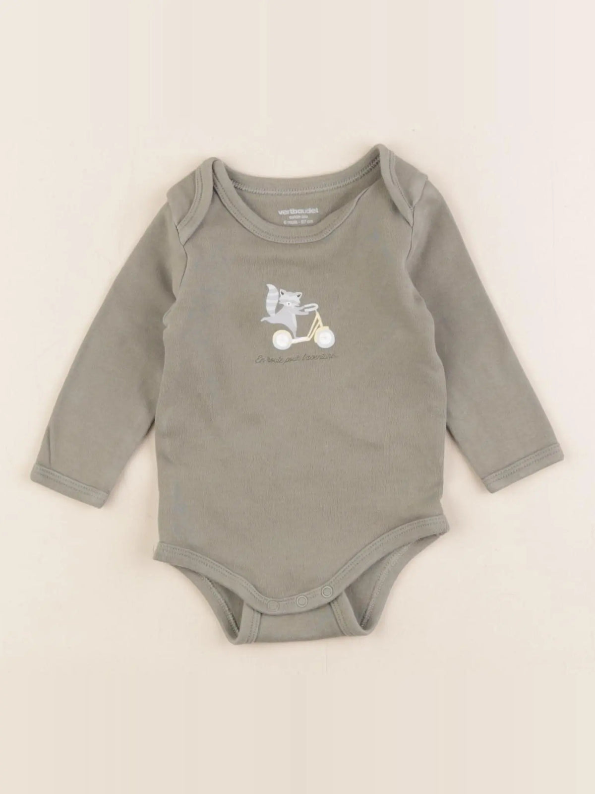 Vertbaudet - body vert - 6 mois