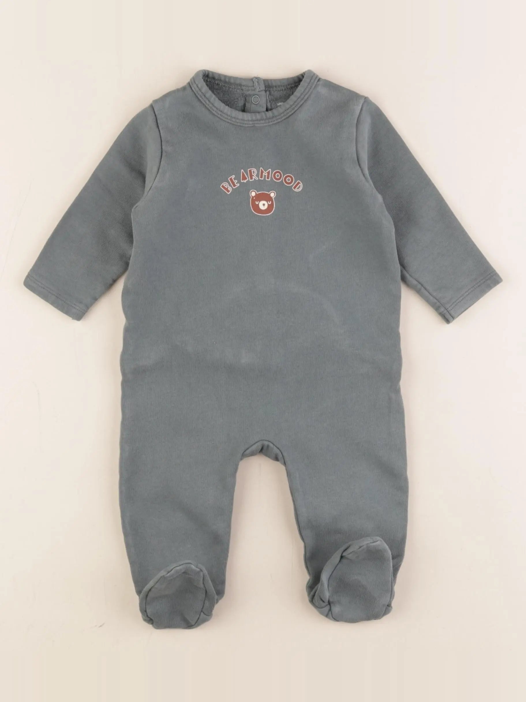Vertbaudet - pyjama coton vert - 6 mois