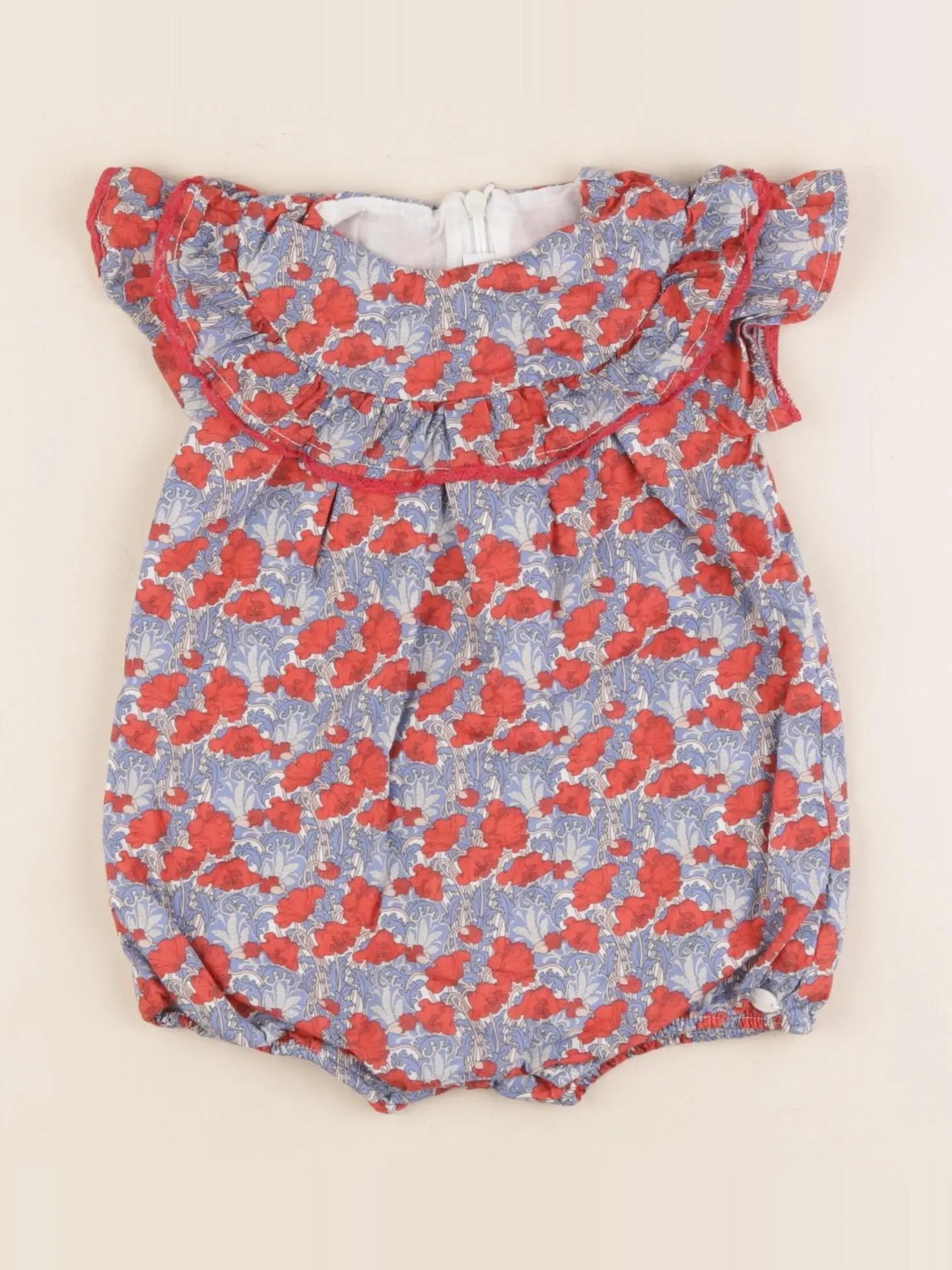 Tartine & Chocolat - combinaison bleu, rouge - 6 mois