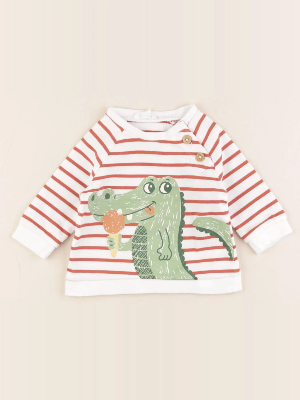 Vertbaudet - sweat multicolore - 3 mois