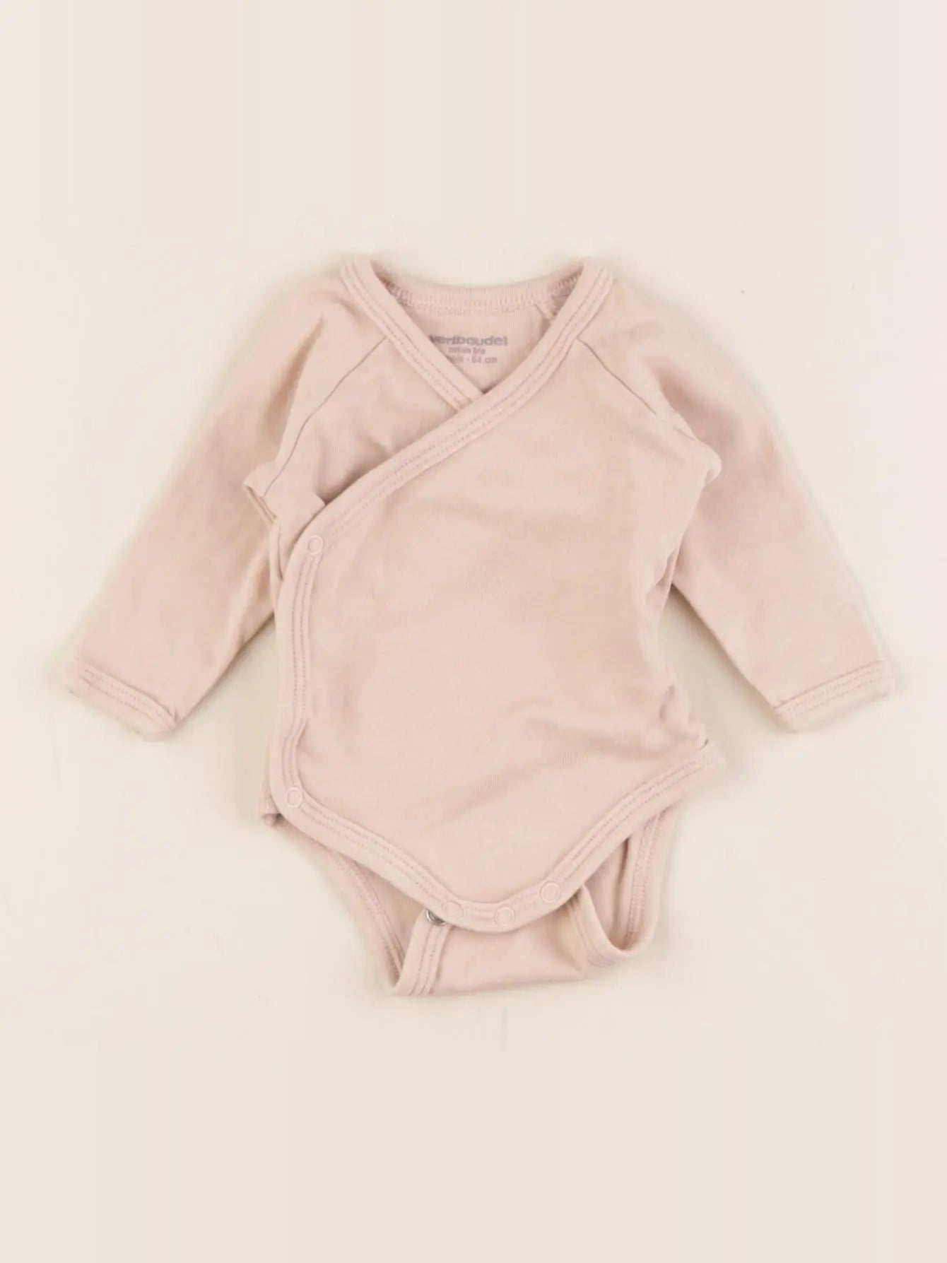 Vertbaudet - body beige - 1 mois