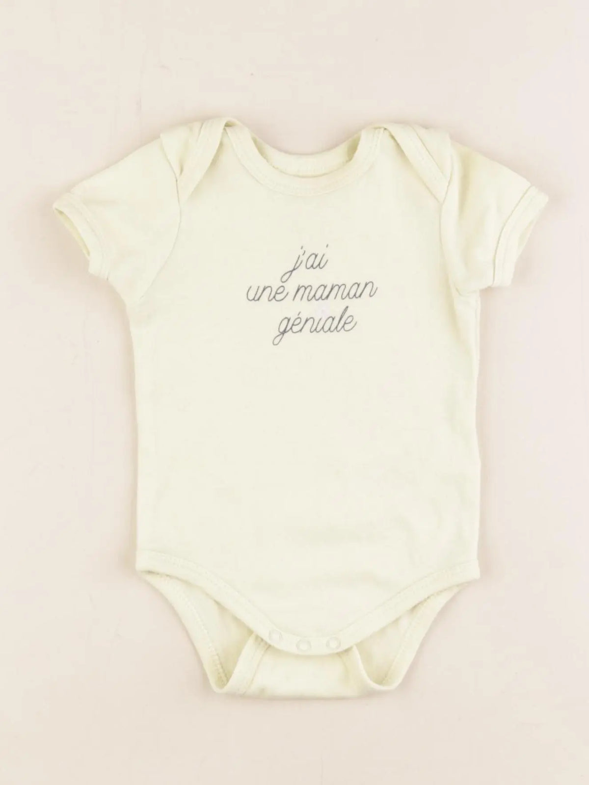 Vertbaudet - body jaune - 6 mois