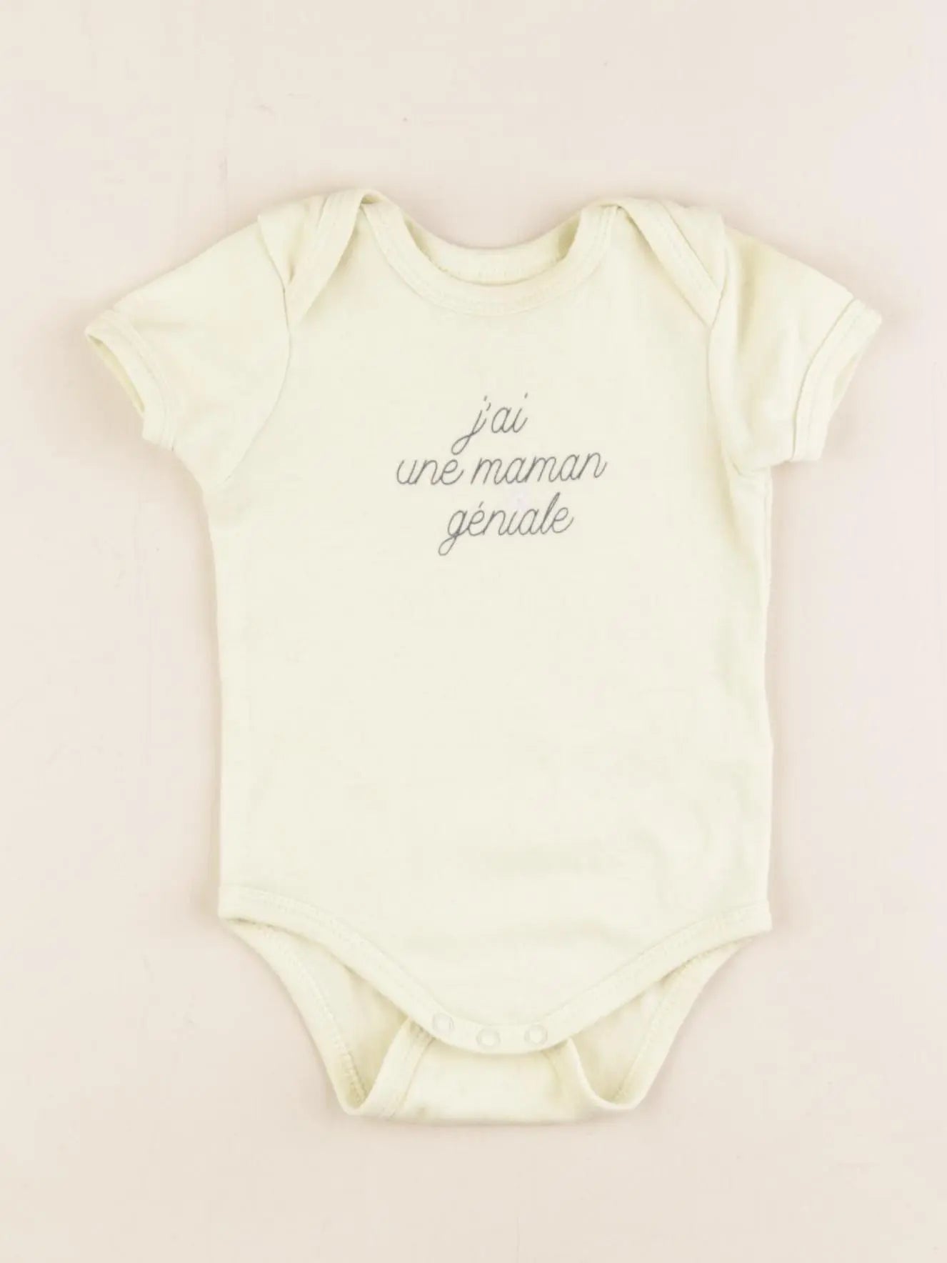 Vertbaudet - body jaune - 6 mois