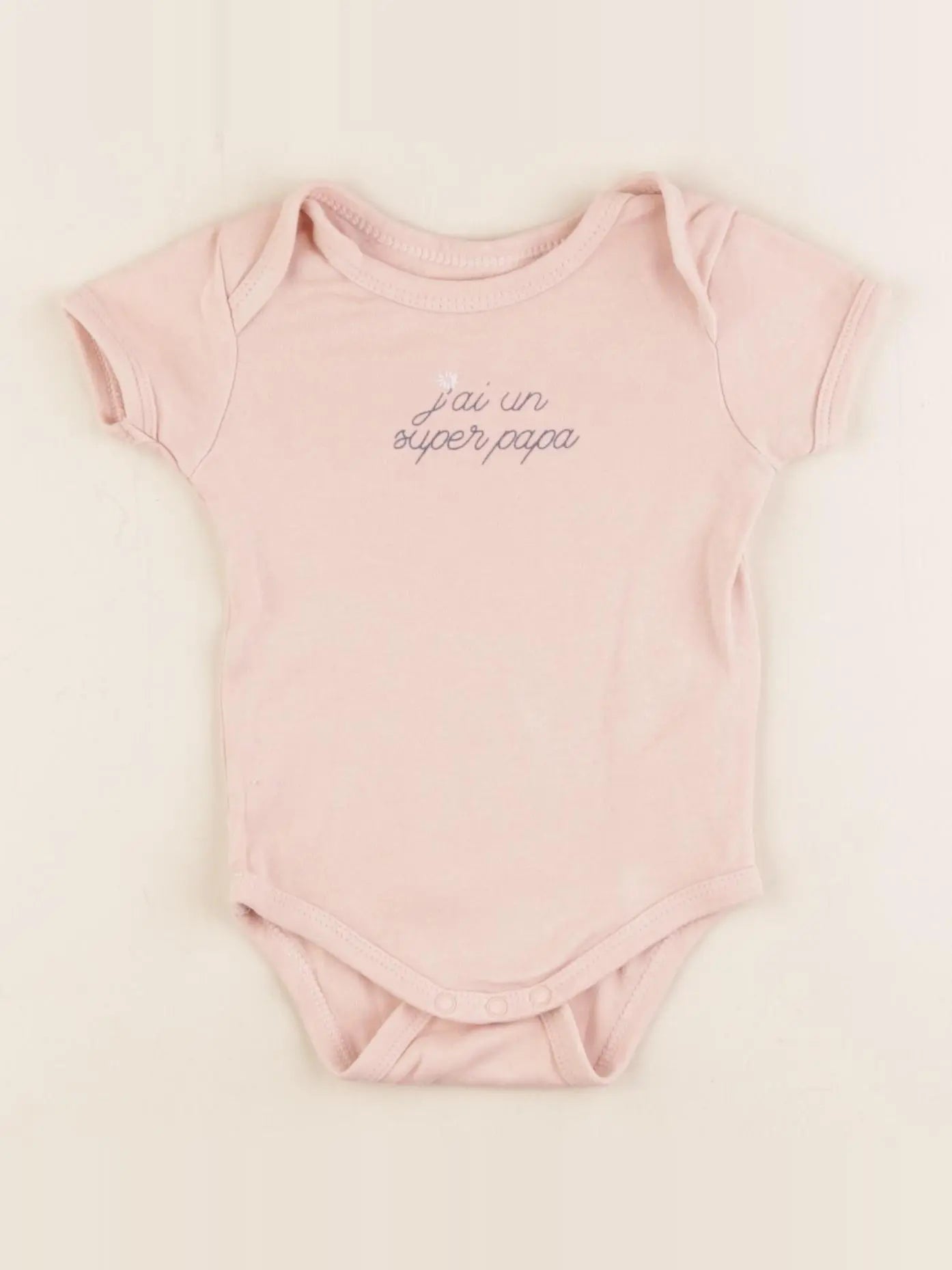 Vertbaudet - body rose - 6 mois