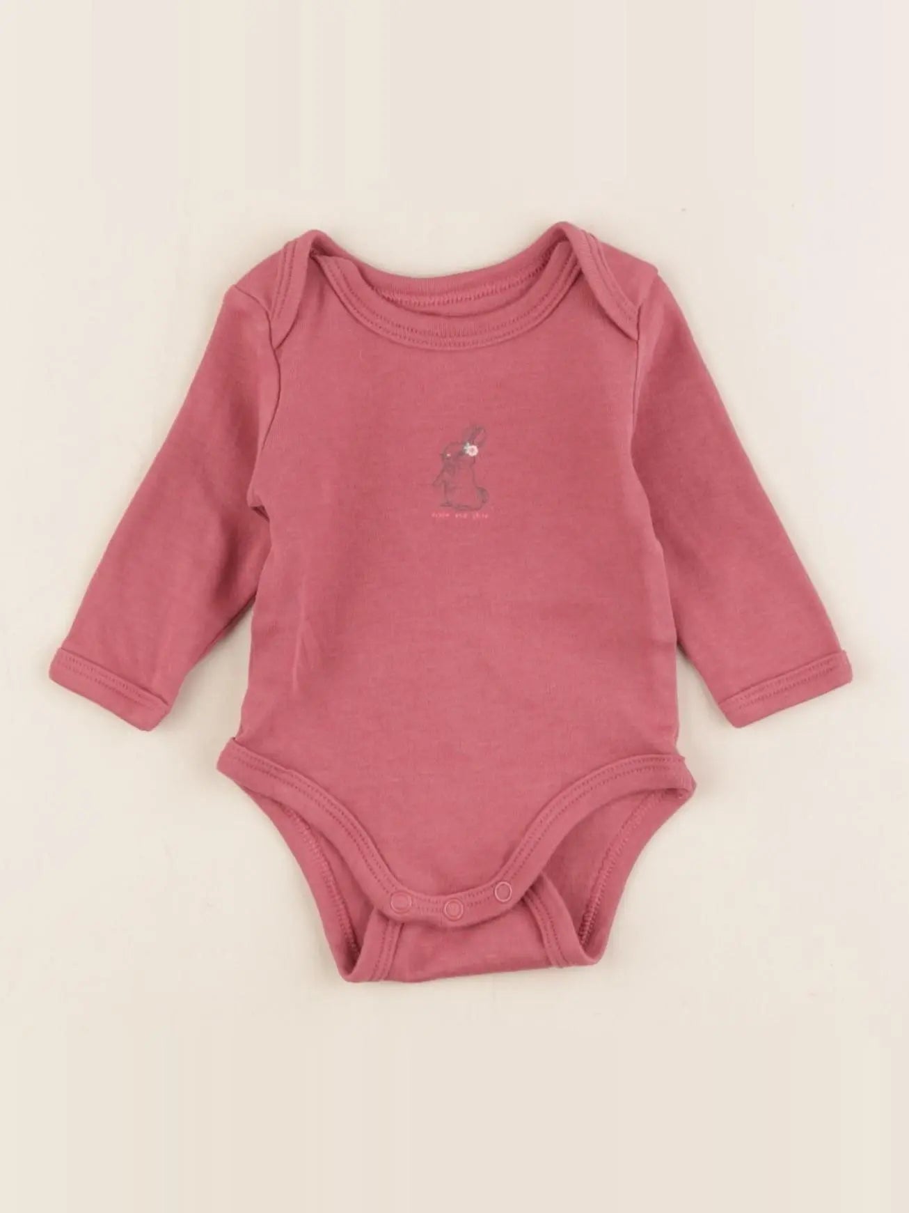 Vertbaudet - body rose - 1 mois