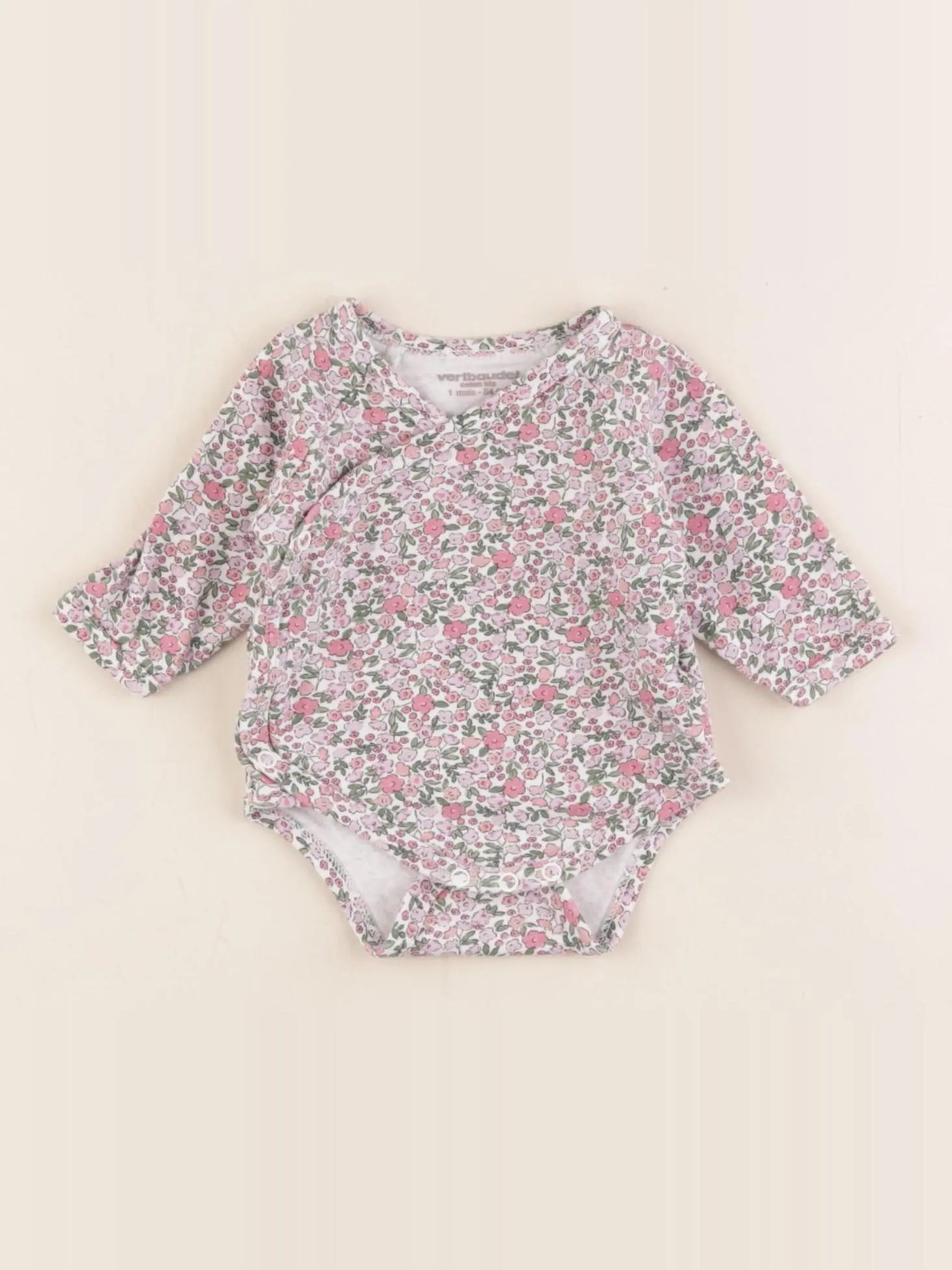 Vertbaudet - body rose - 1 mois