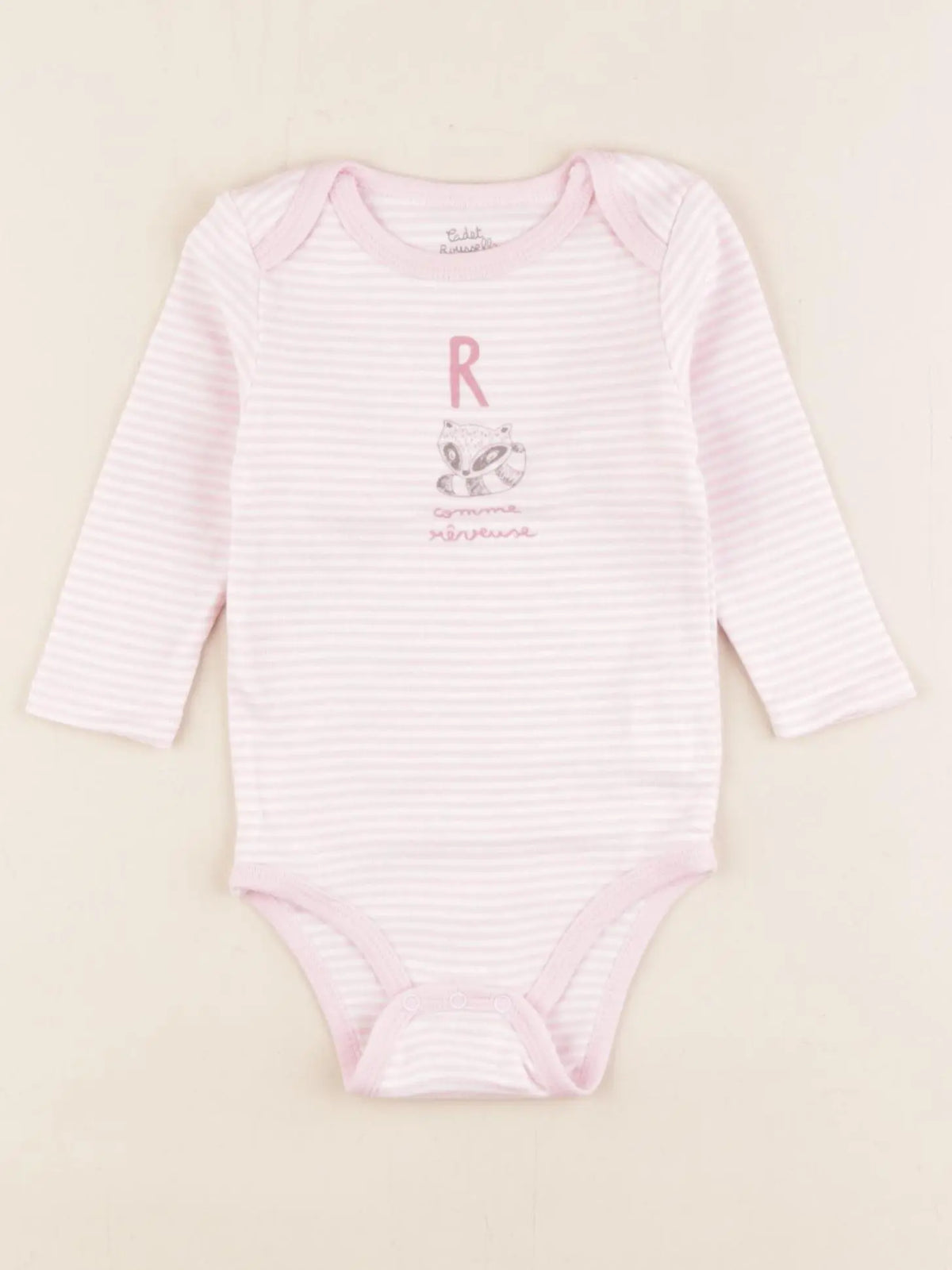 Cadet Rousselle - body rose - 6 mois