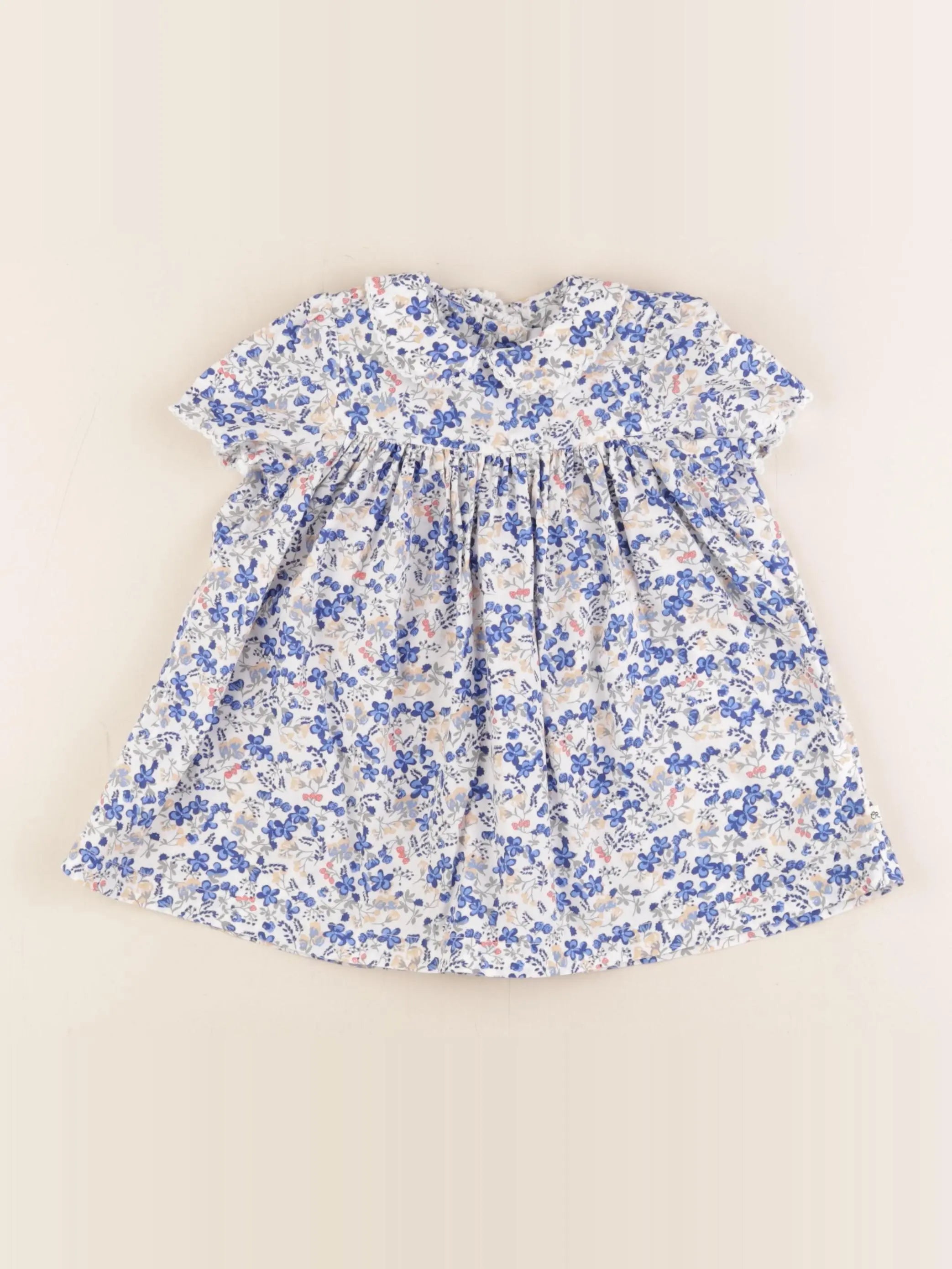 Cadet Rousselle - robe bleu - 6 mois