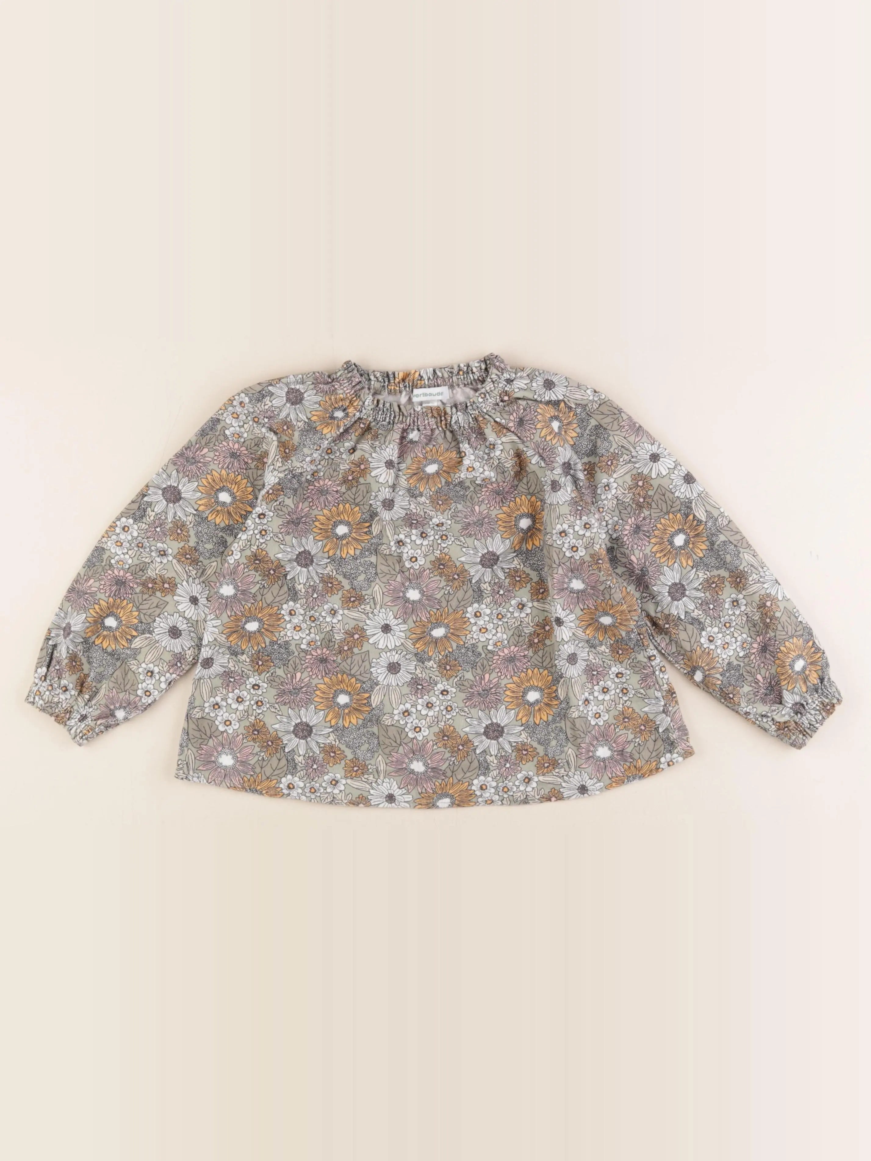Vertbaudet - blouse vert - 5 ans