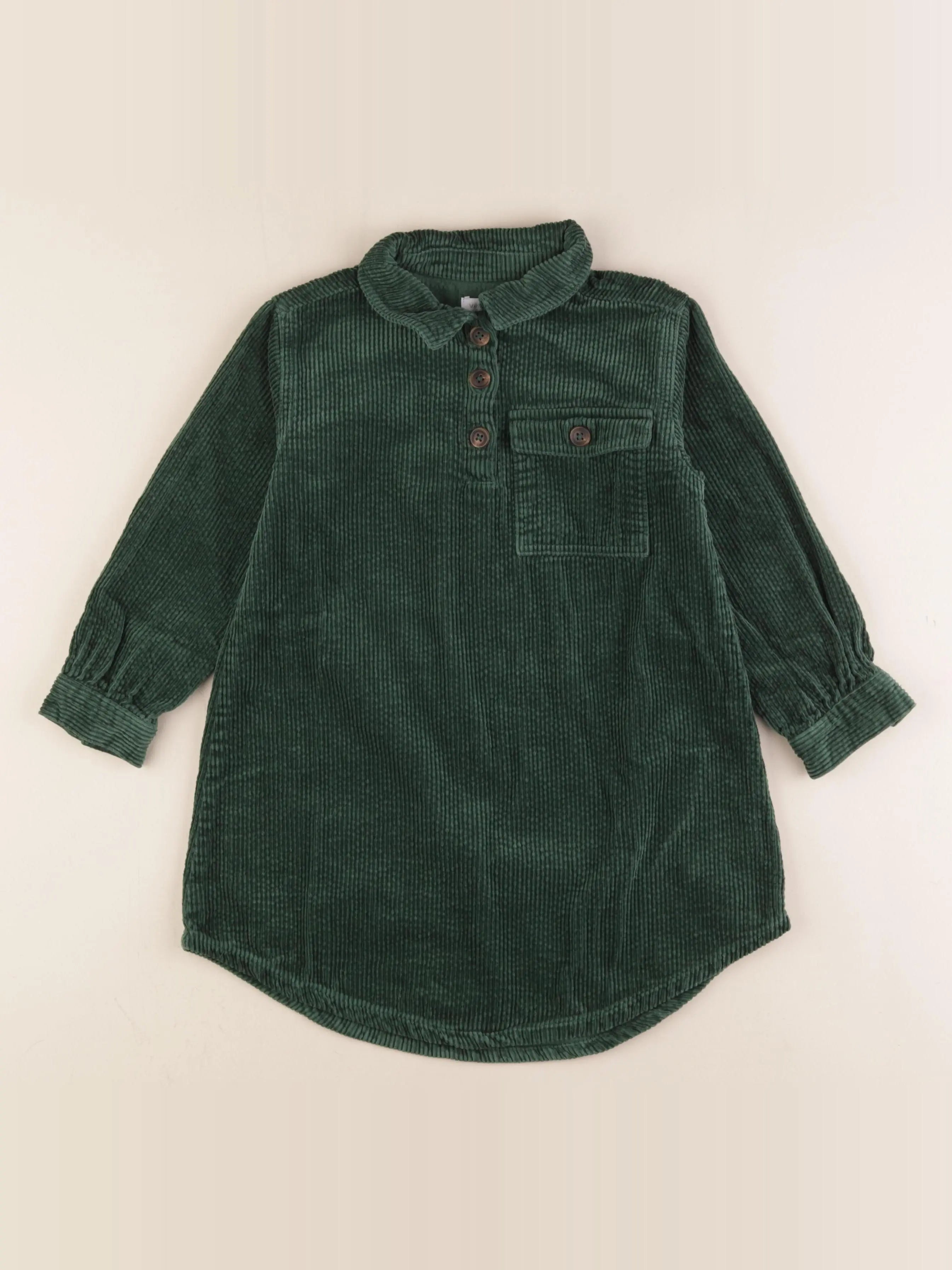 Vertbaudet - robe vert - 6 ans