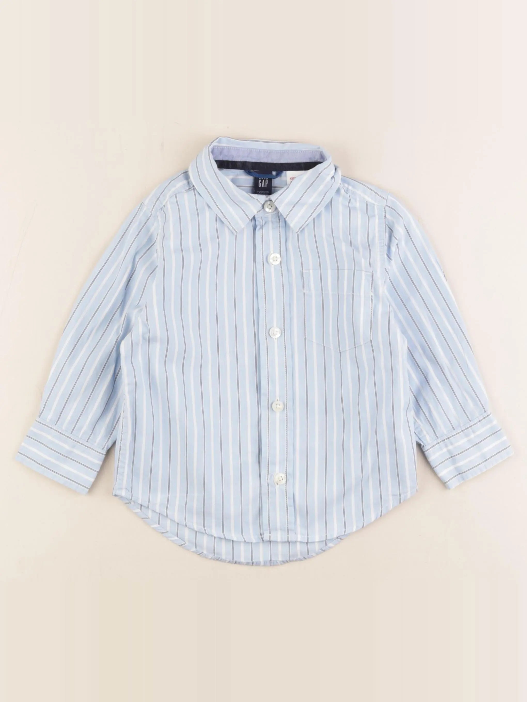 GAP - chemise bleu - 18 mois