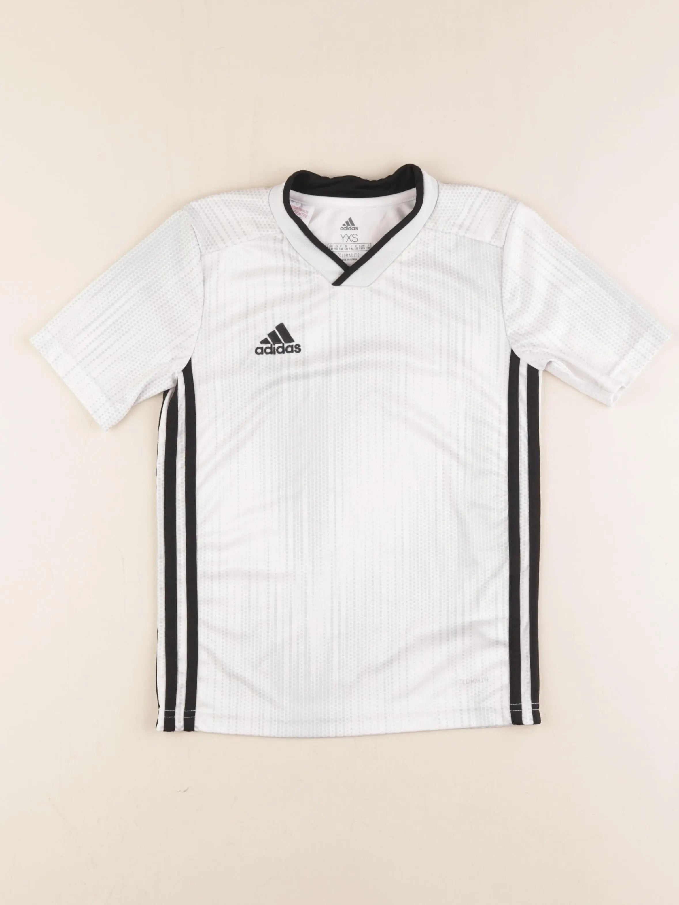Adidas - tee-shirt blanc, gris - 7/8 ans