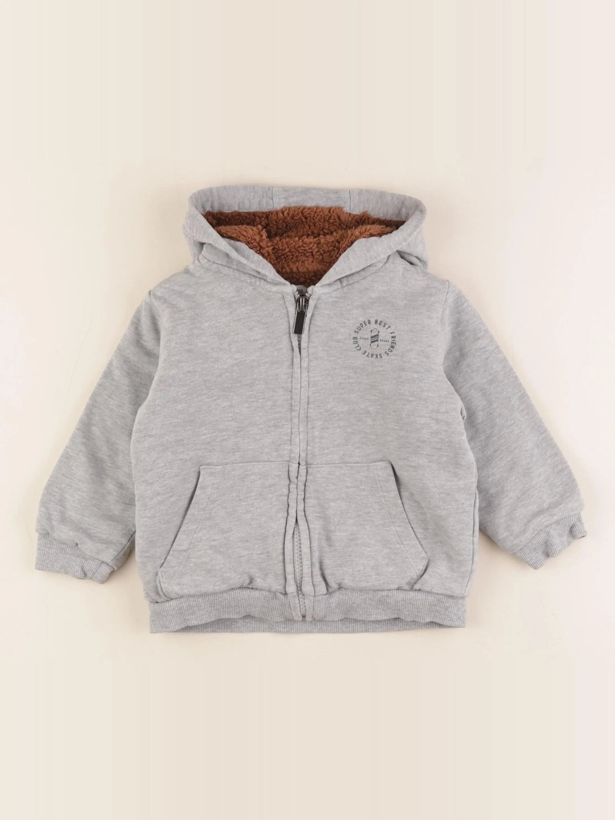 Vertbaudet - sweat gris - 3 ans