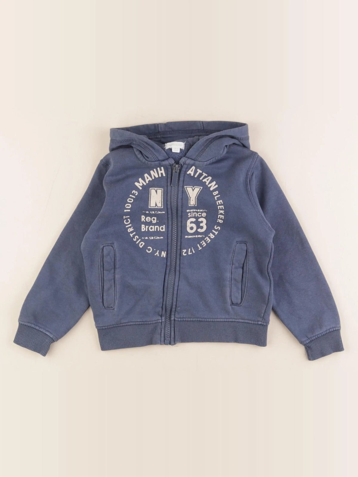 Vertbaudet - sweat bleu - 4 ans