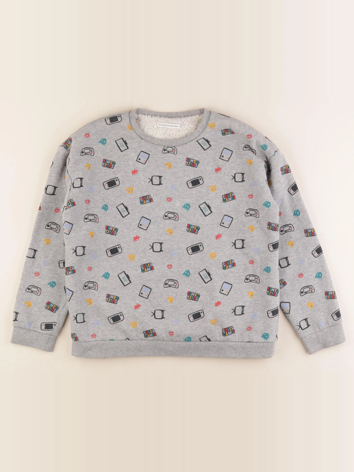 Monoprix - sweat gris - 12 ans